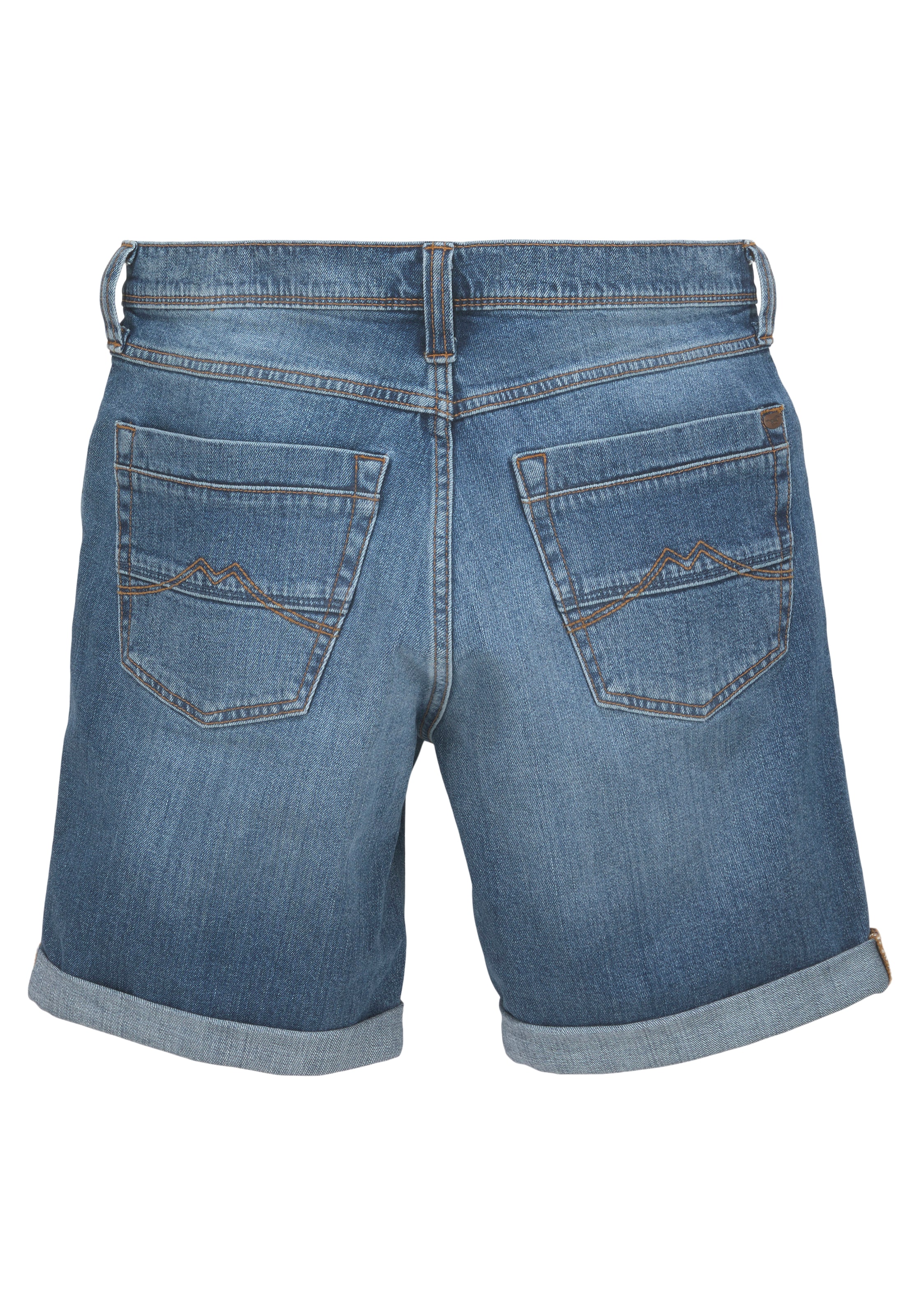 MUSTANG Jeansshorts »Washington«, krempelbar, mit leichter Waschung