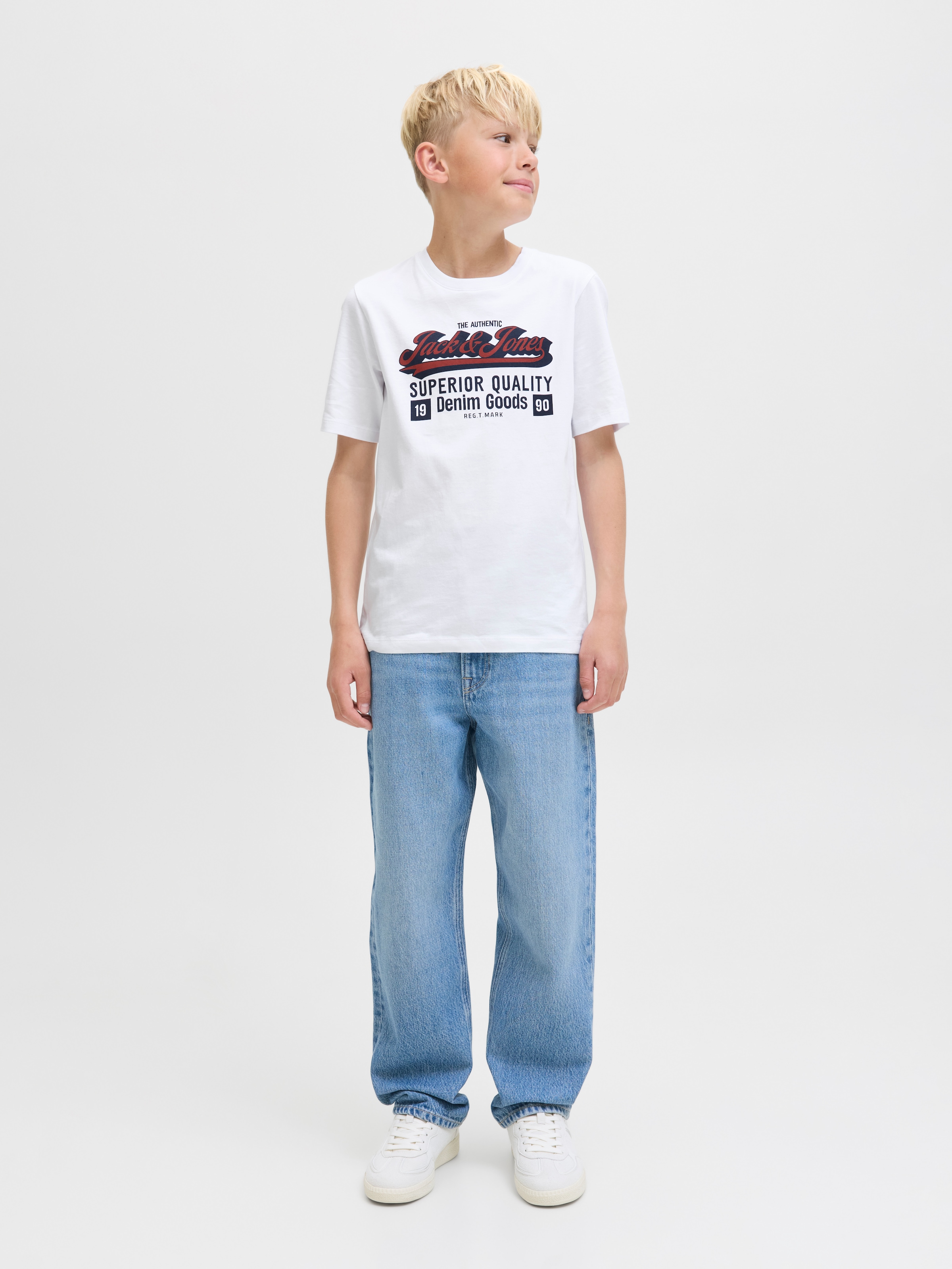 Jack & Jones Junior T-Shirt »JJELOGO TEE SS ONECK 2 COL AW25 NOOS JNR«