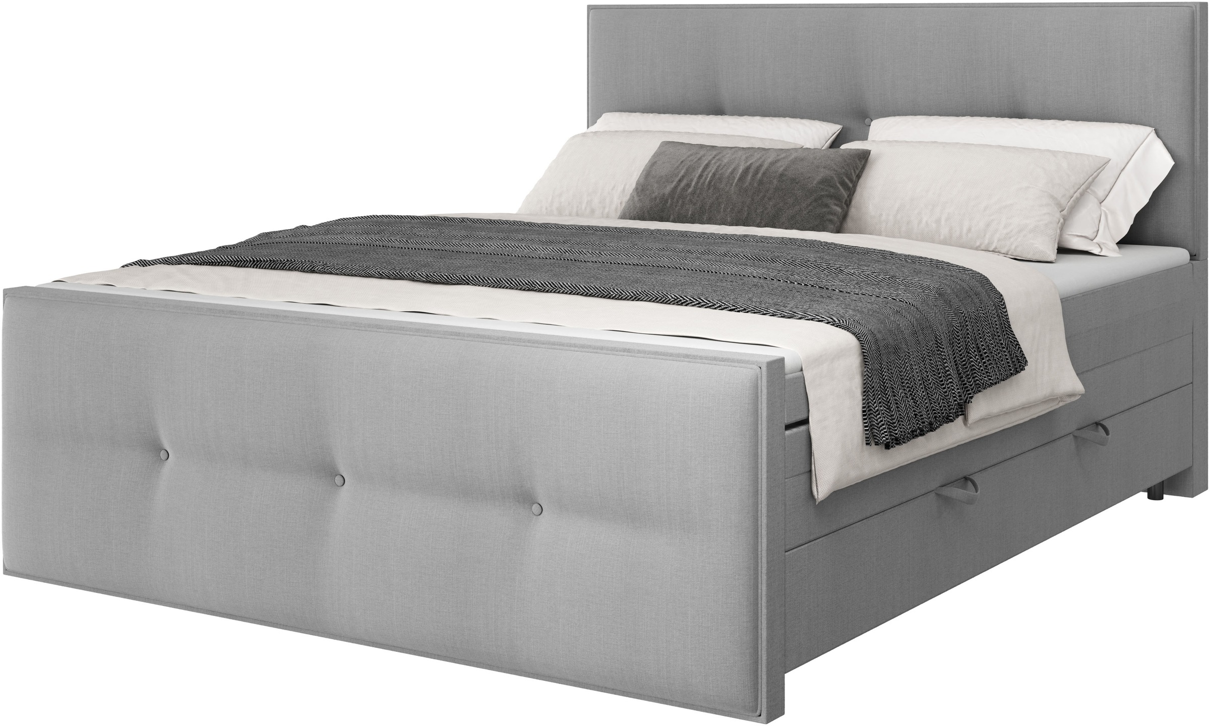 FORTE Boxspringbett "Eve inkl. zwei Bettkästen und Kaltschaum Topper" und e günstig online kaufen