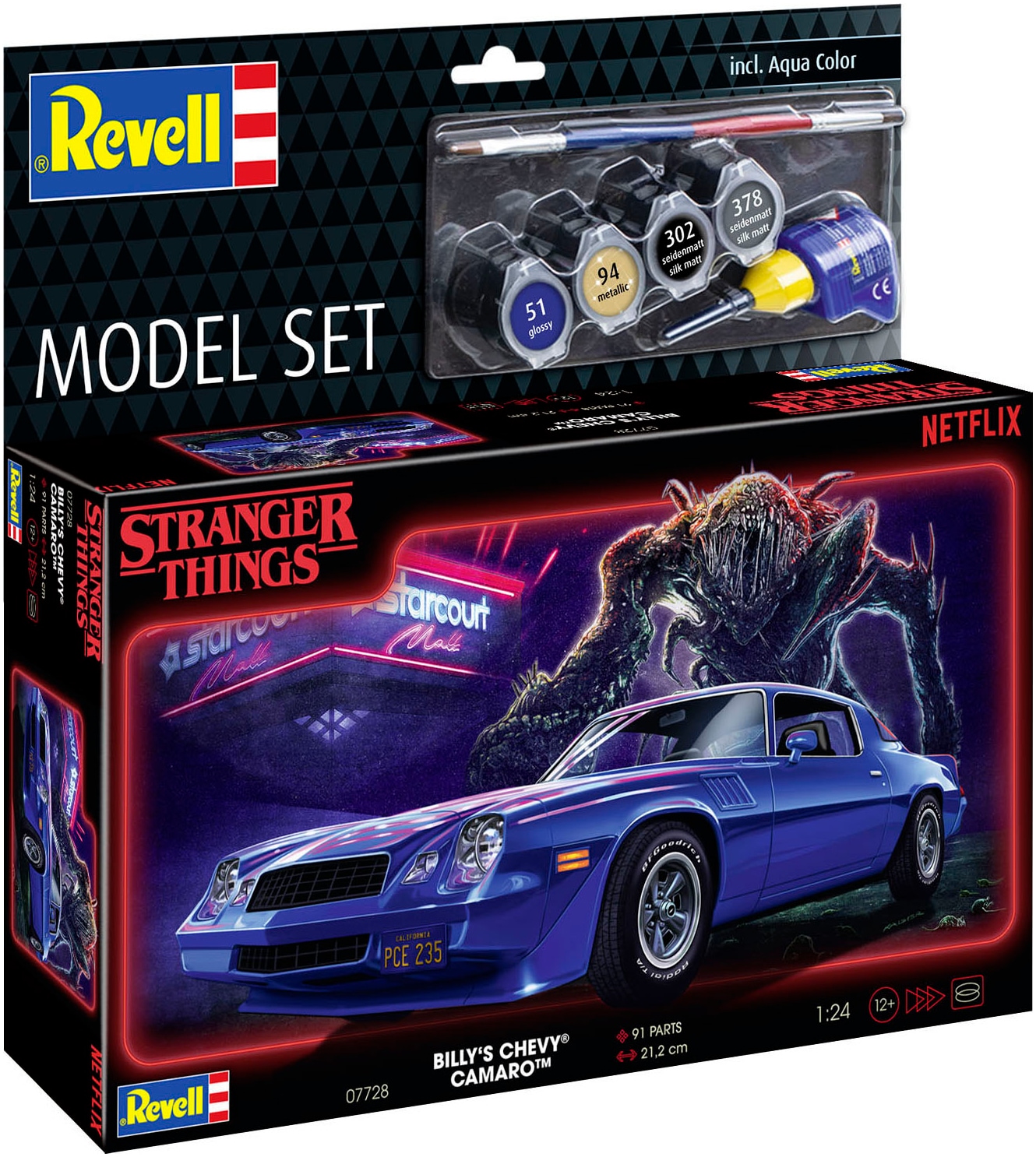 Revell® Modellbausatz »StrangerThings, Billys Chevy Camaro Z/28« 1:24