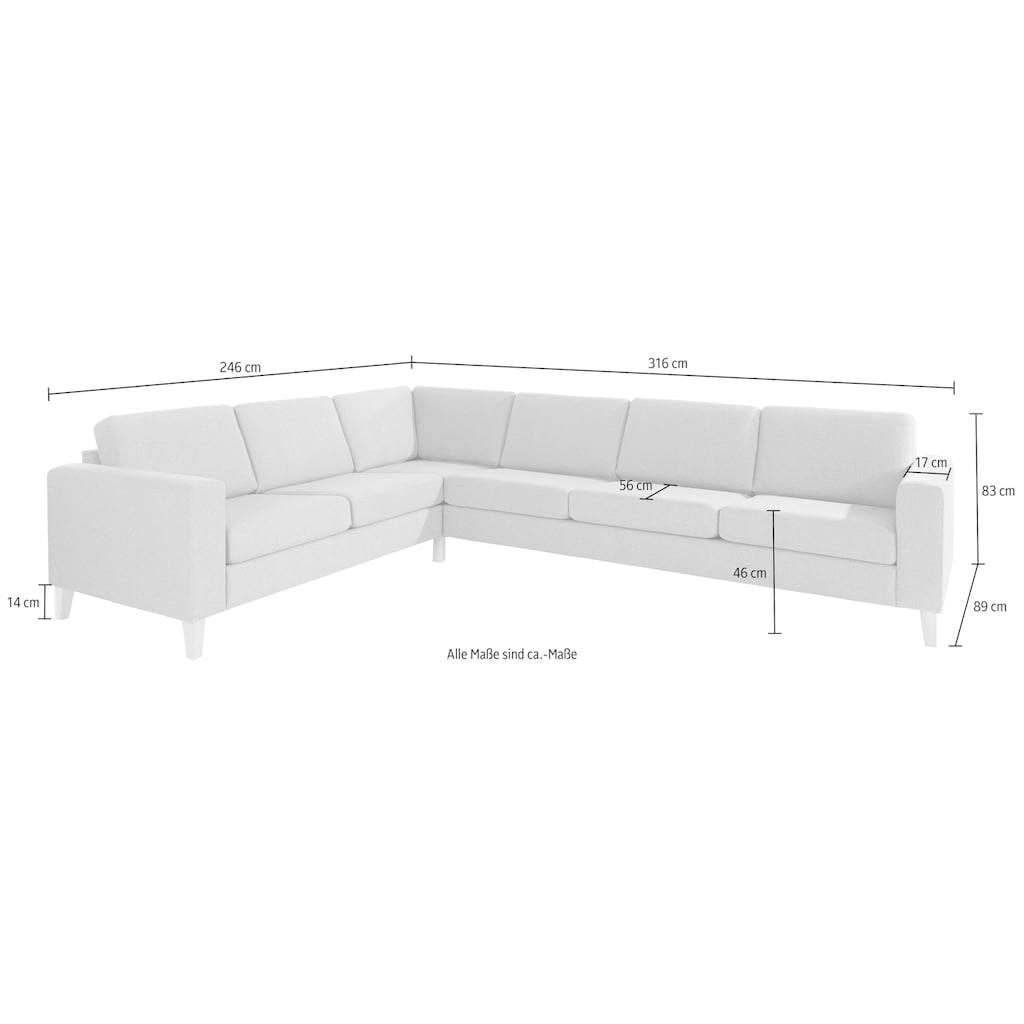 ATLANTIC home collection Ecksofa »Terra«