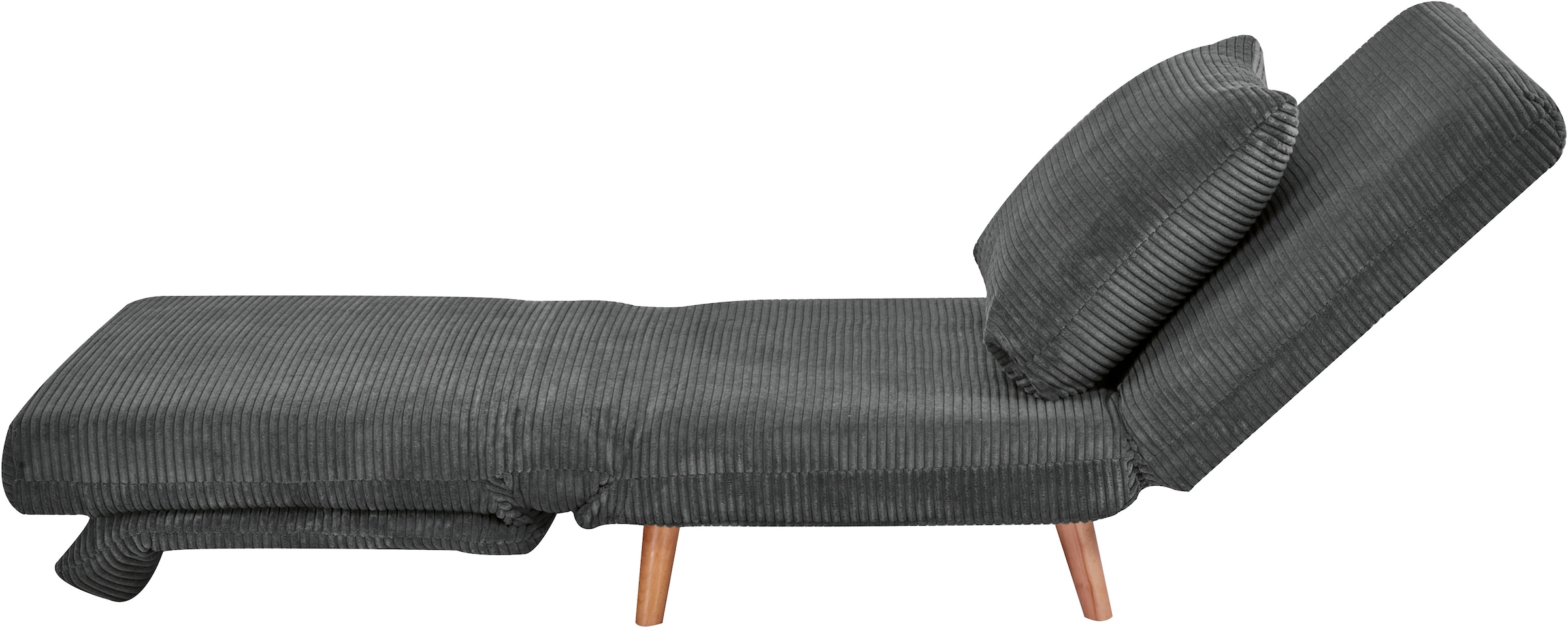 INOSIGN Sessel »AINSLEY«, wandelbar zum Gästebett, Schlafsofa, Webstoff u. Cord-Bezug