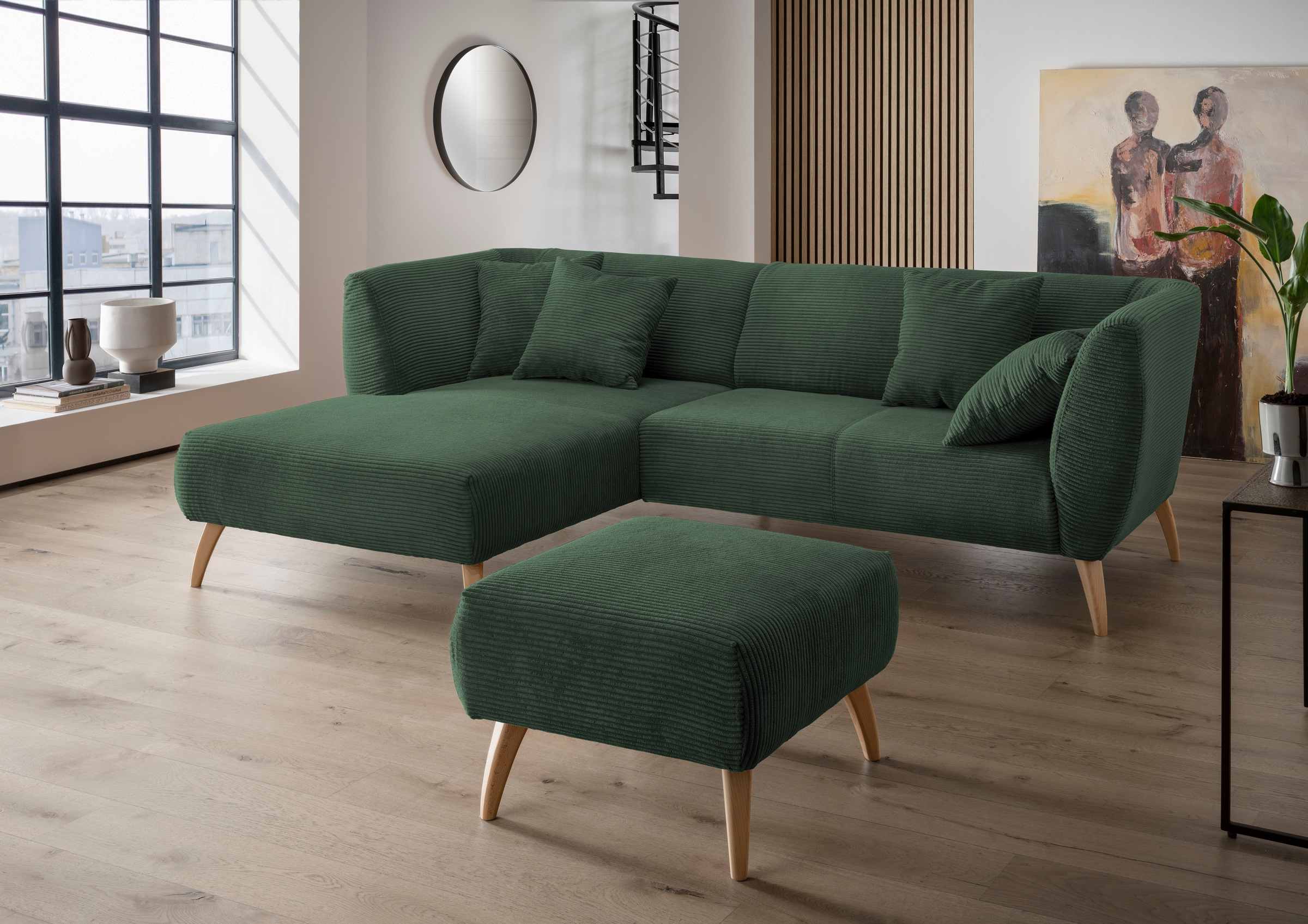 INOSIGN Ecksofa »Colori Polstermöbel mit zeitlos eleganter Rückenführung. L günstig online kaufen