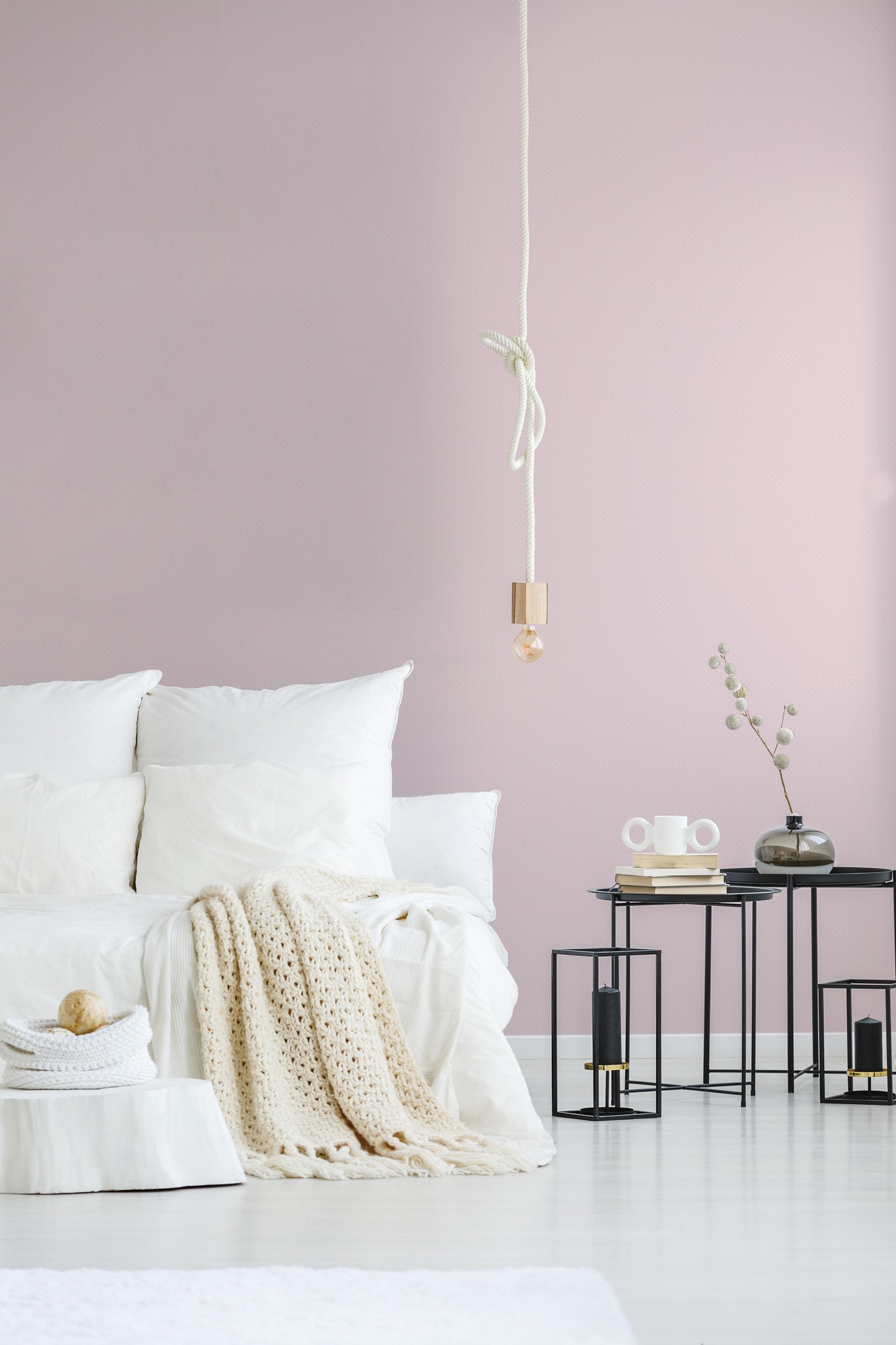 A.S. Création Vliestapete »Landhaustapete mit Pünktchen«, matt-gemustert-neutral, Punktetapete Tapeten Wohnzimmer Schlafzimmer Küche modern Design Optik