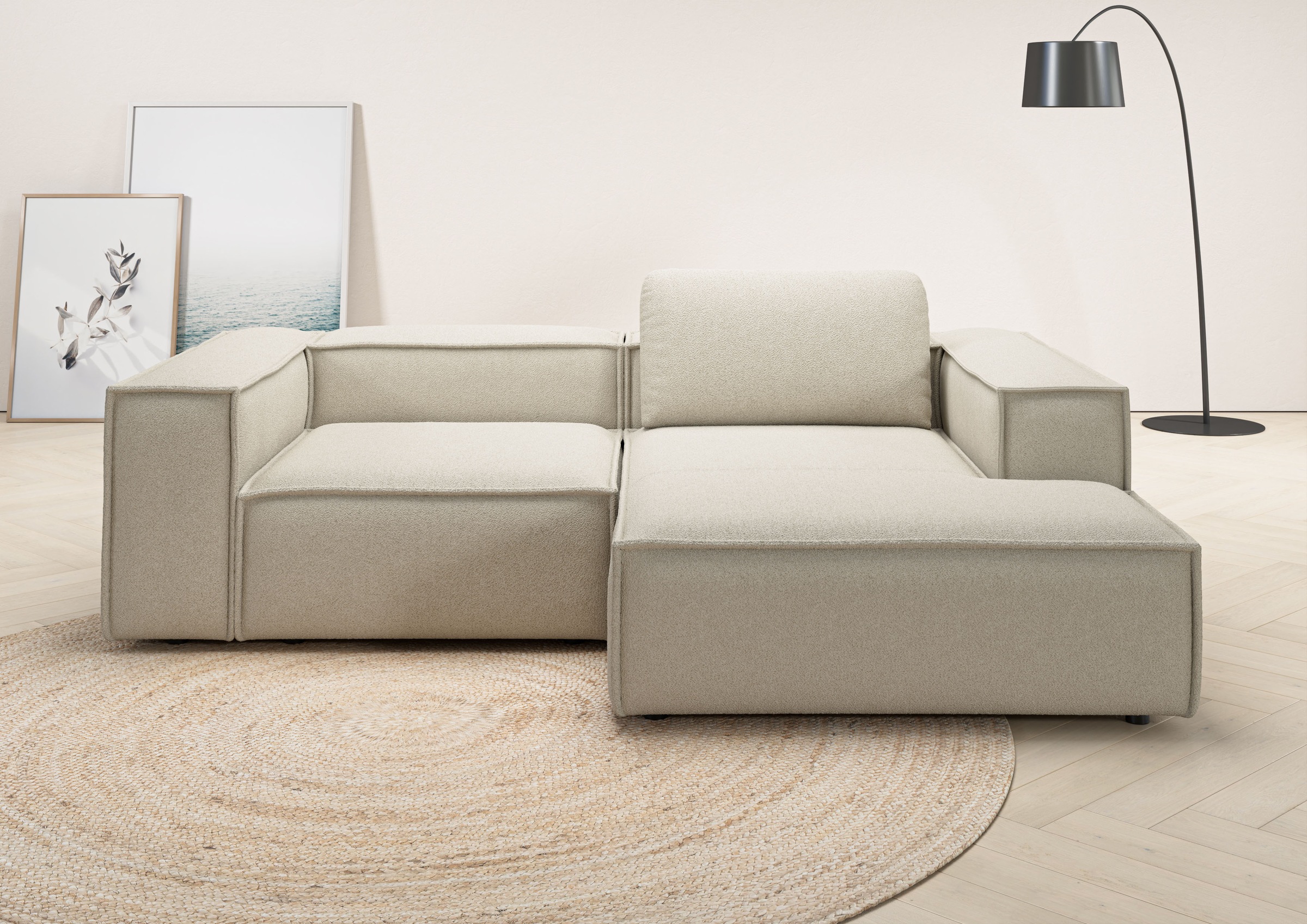 Places of Style Ecksofa »Watertown, kompakte L-Form, 246 cm breite für klei günstig online kaufen