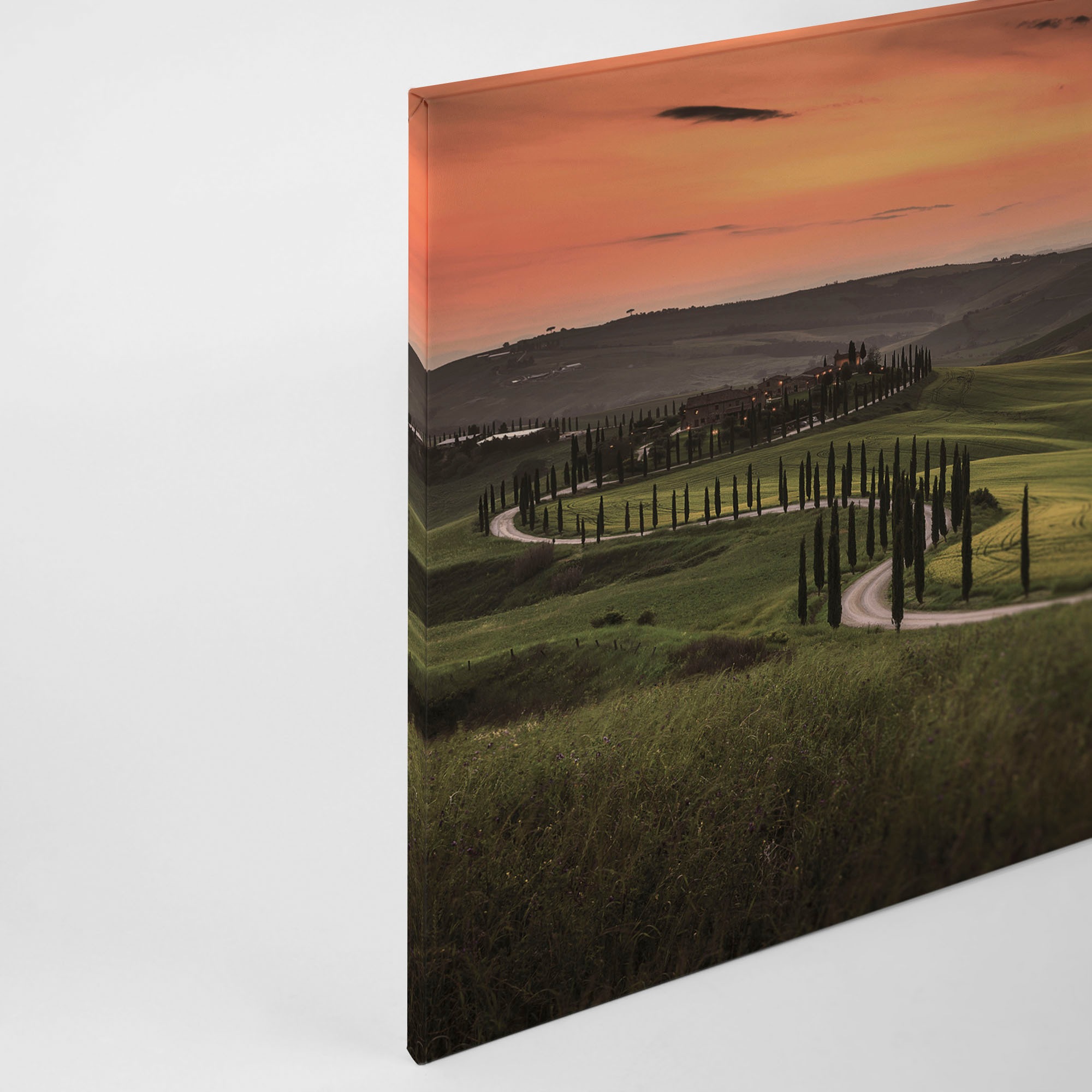 A.S. Création Leinwandbild »Tuscany«, Kunst-Gemälde-Kinder, (1 St.), Feld Natur Keilrahmen Landschaft Leinwand-Bild Wohnzimmer modern Wand