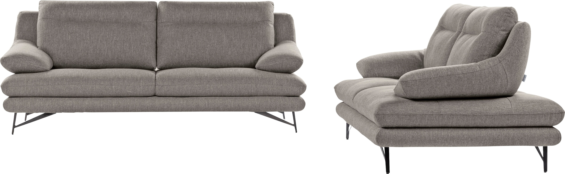CALIA ITALIA 3-Sitzer »Cezanne modern, elegant und bequem, aufwendige Detailverarbeitung« wahlweise mit Sitztiefenverstellung,