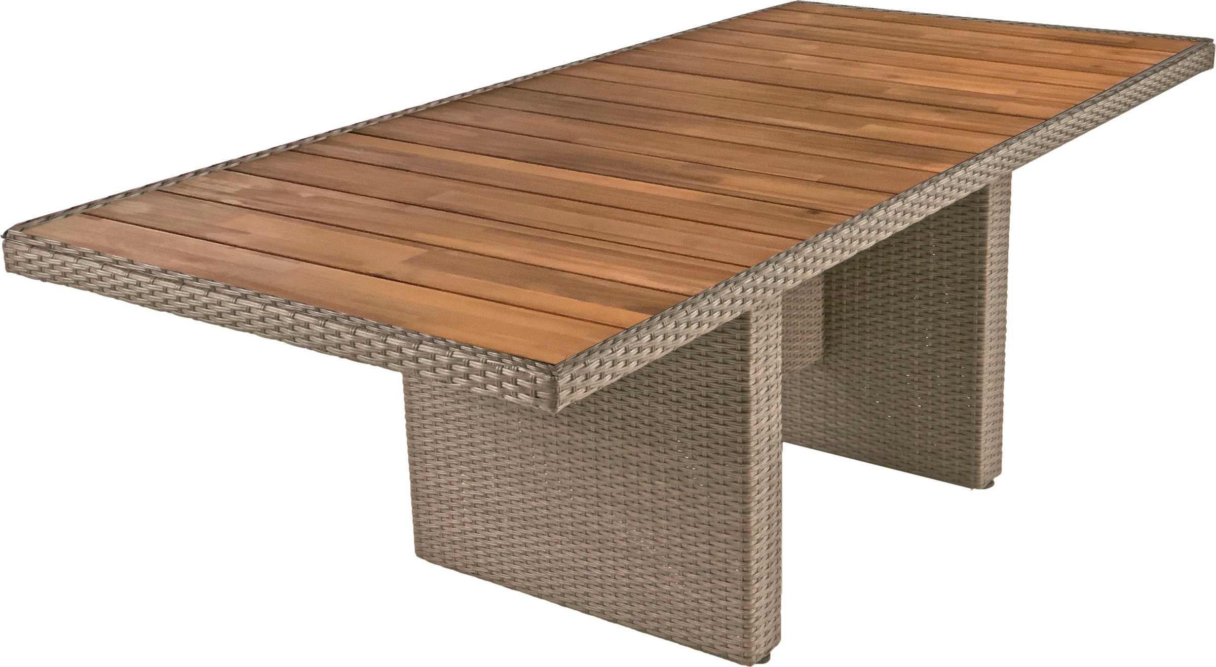 Garden Pleasure Garten-Essgruppe », Tischgruppe »BRAGA Set 01«, weidenbraun«, (Set, 7 tlg.), 6 Sessel, mit Gasfedern, Tisch LxB: 220x100 cm, inkl Auflagen