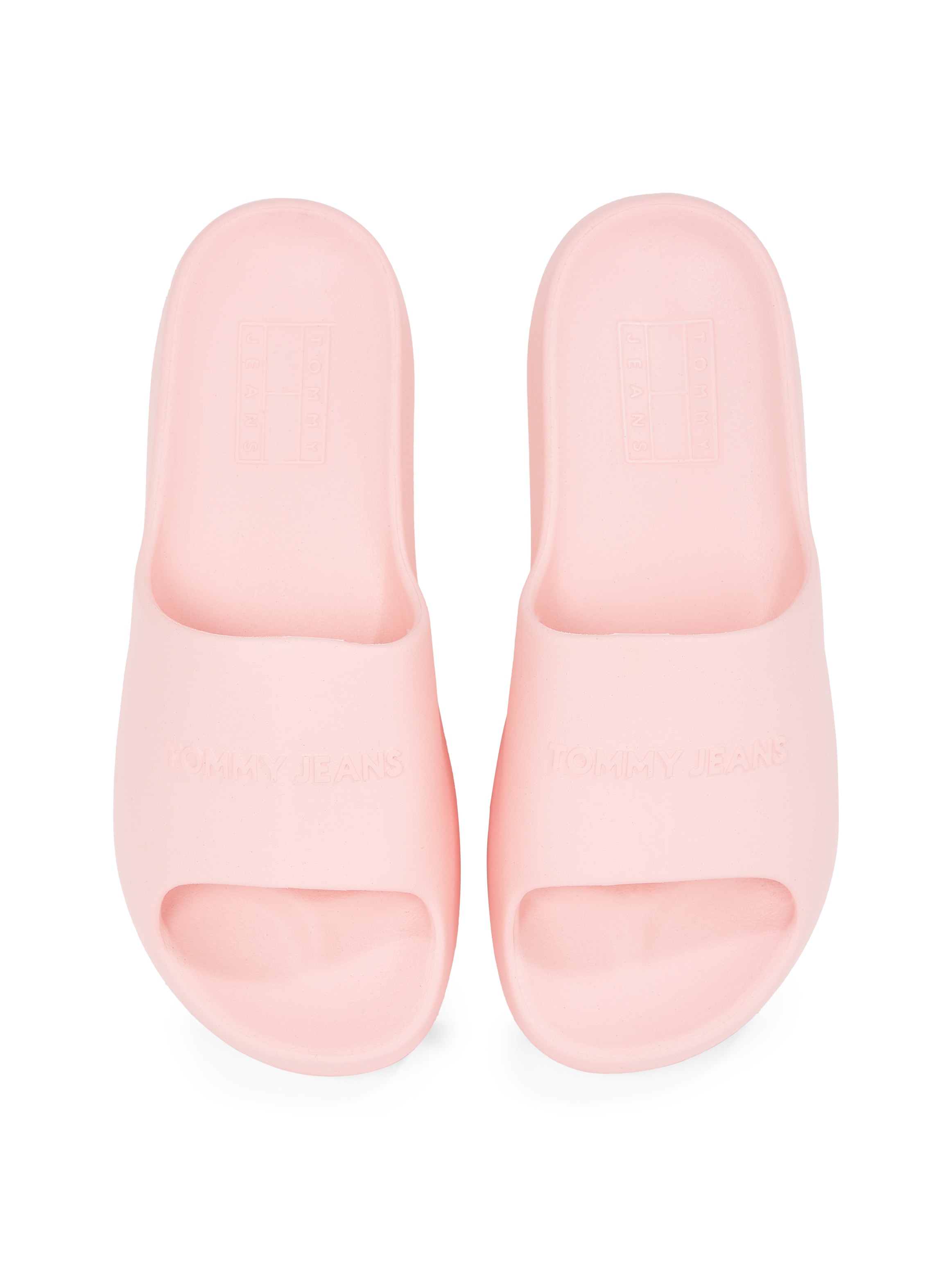 Tommy Jeans Pantolette »TJW CHUNKY POOL SLIDE ESS«, Plateau, Sommerschuh, Schlupfschuh, Bequemschuh, Logoschriftzug