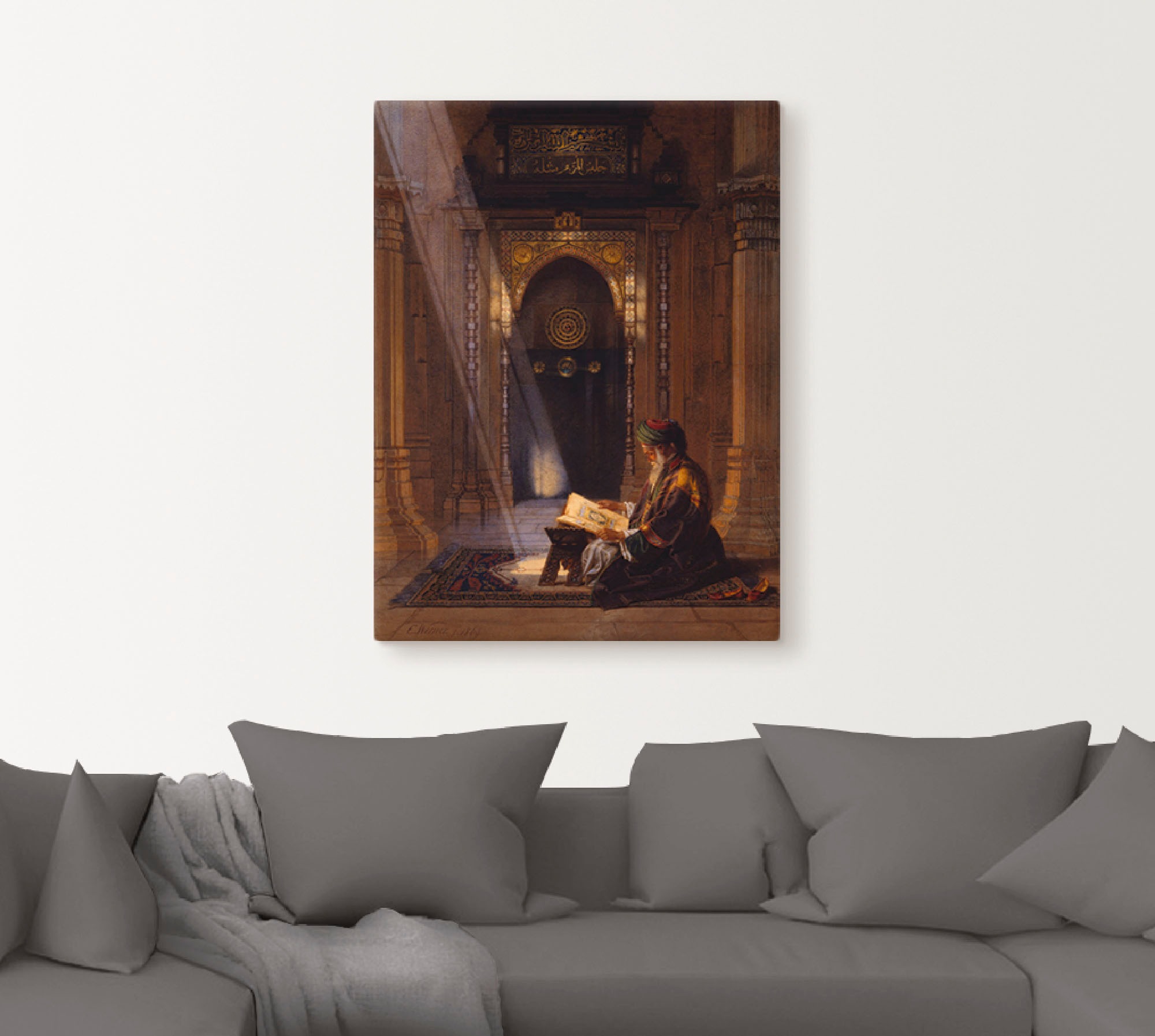 Artland Wandbild »In der Moschee.«, Religion, (1 St.), als Leinwandbild, Po günstig online kaufen