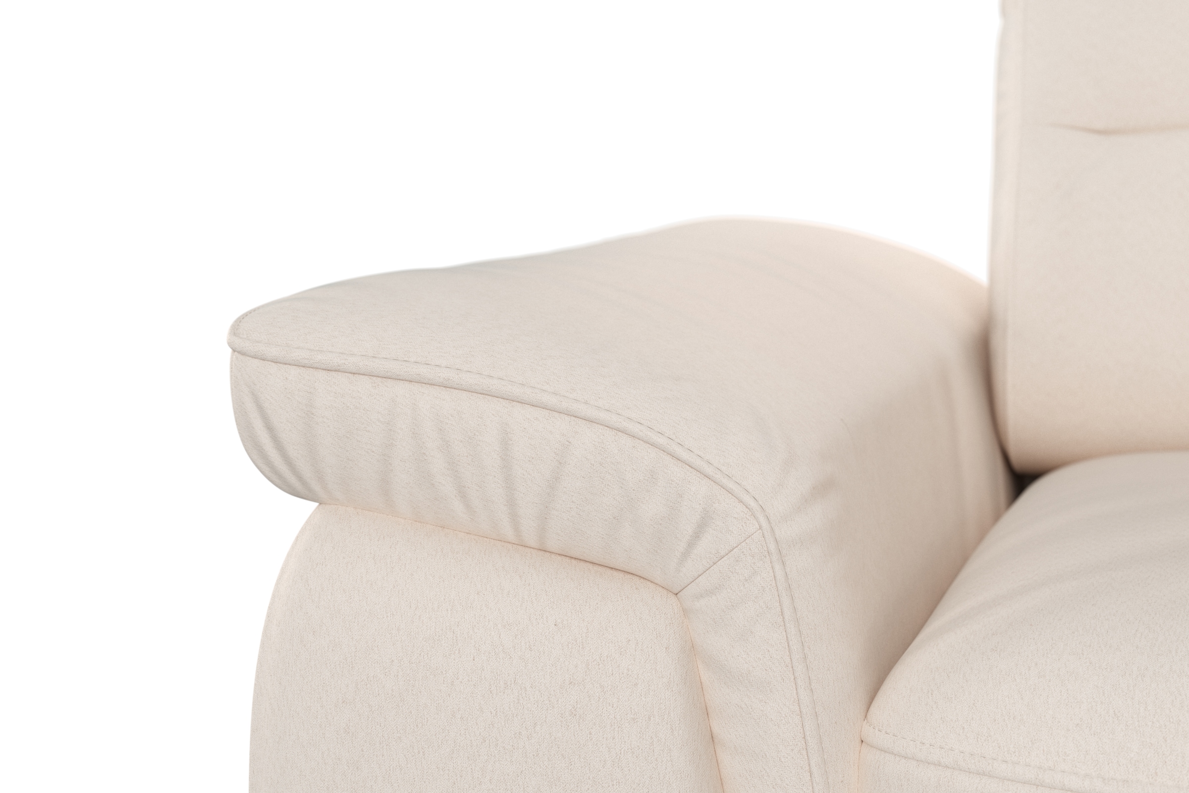 sit&more Ecksofa »Sinatra L-Form« optinal mit Kopfteilverstellung und Armteilfunktion, Metallfüße