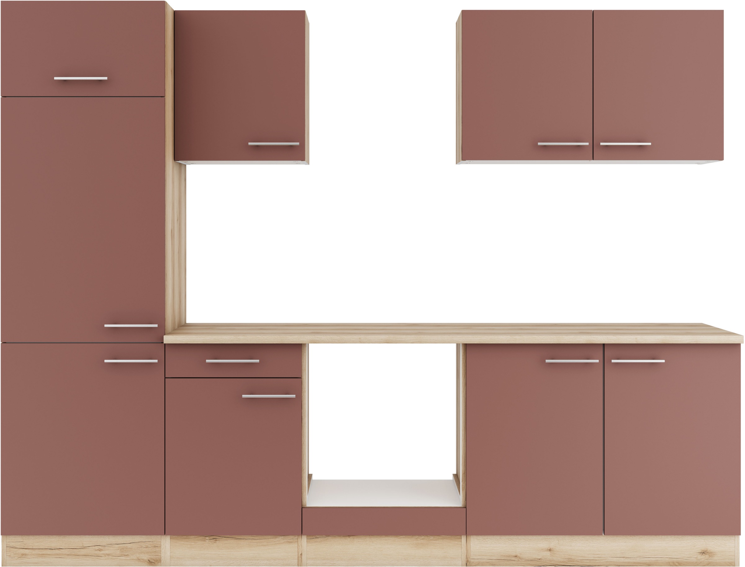 OPTIFIT Küche »Bella« Breite 210 cm, wahlweise mit E-Geräten günstig online kaufen