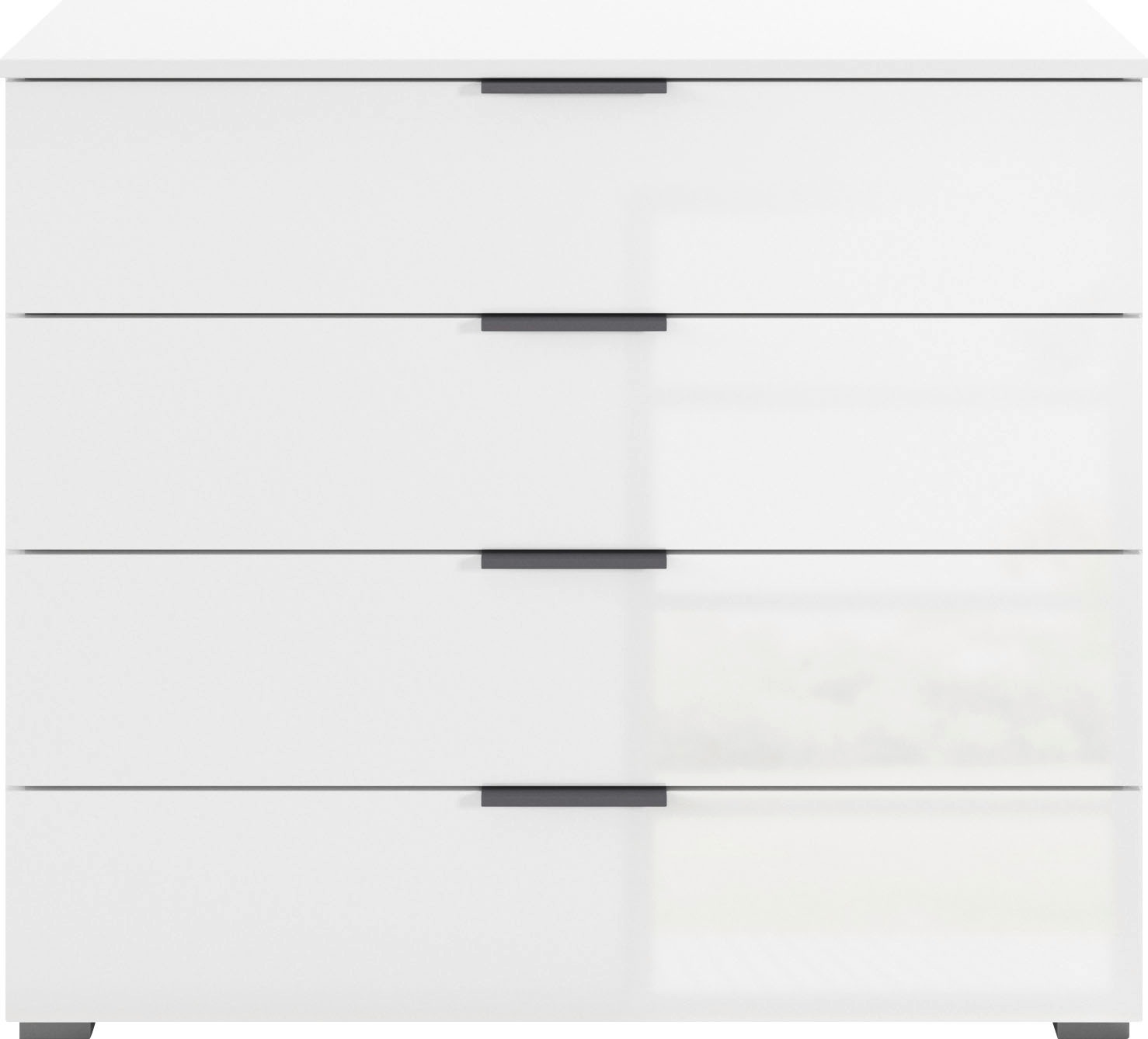rauch Schubkastenkommode »Sideboard Schubladenkommode AGORDO mit Dekor- oder Hochglanzfront«, (in zwei Griff-Farben), Breite 93 cm mit 4 großen Schubladen für viel Stauraum MADE IN GERMANY