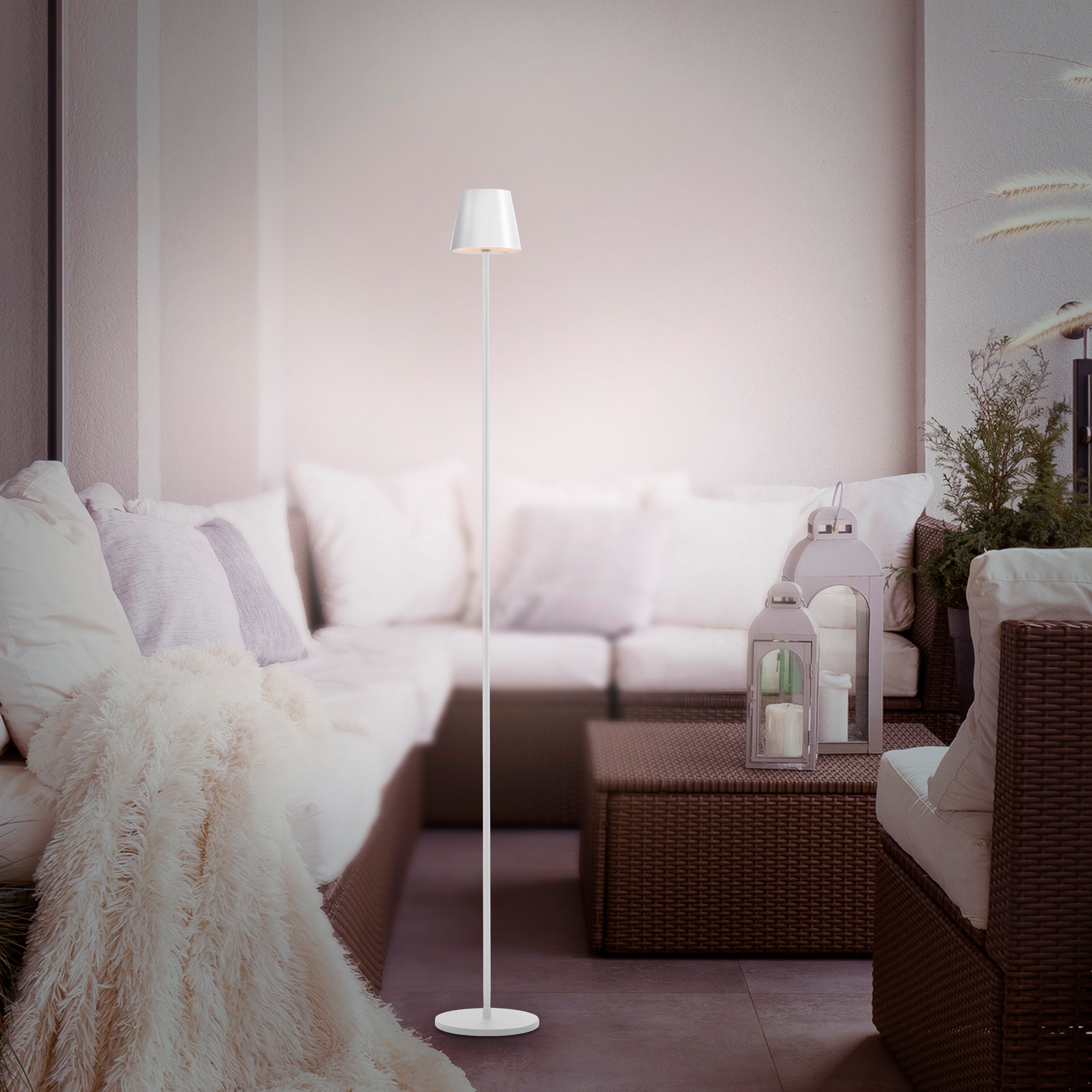 JUST LIGHT Stehlampe »EURIA«, 1 flammig, Leuchtmittel LED-Modul | LED fest integriert, Akkuleuchte
