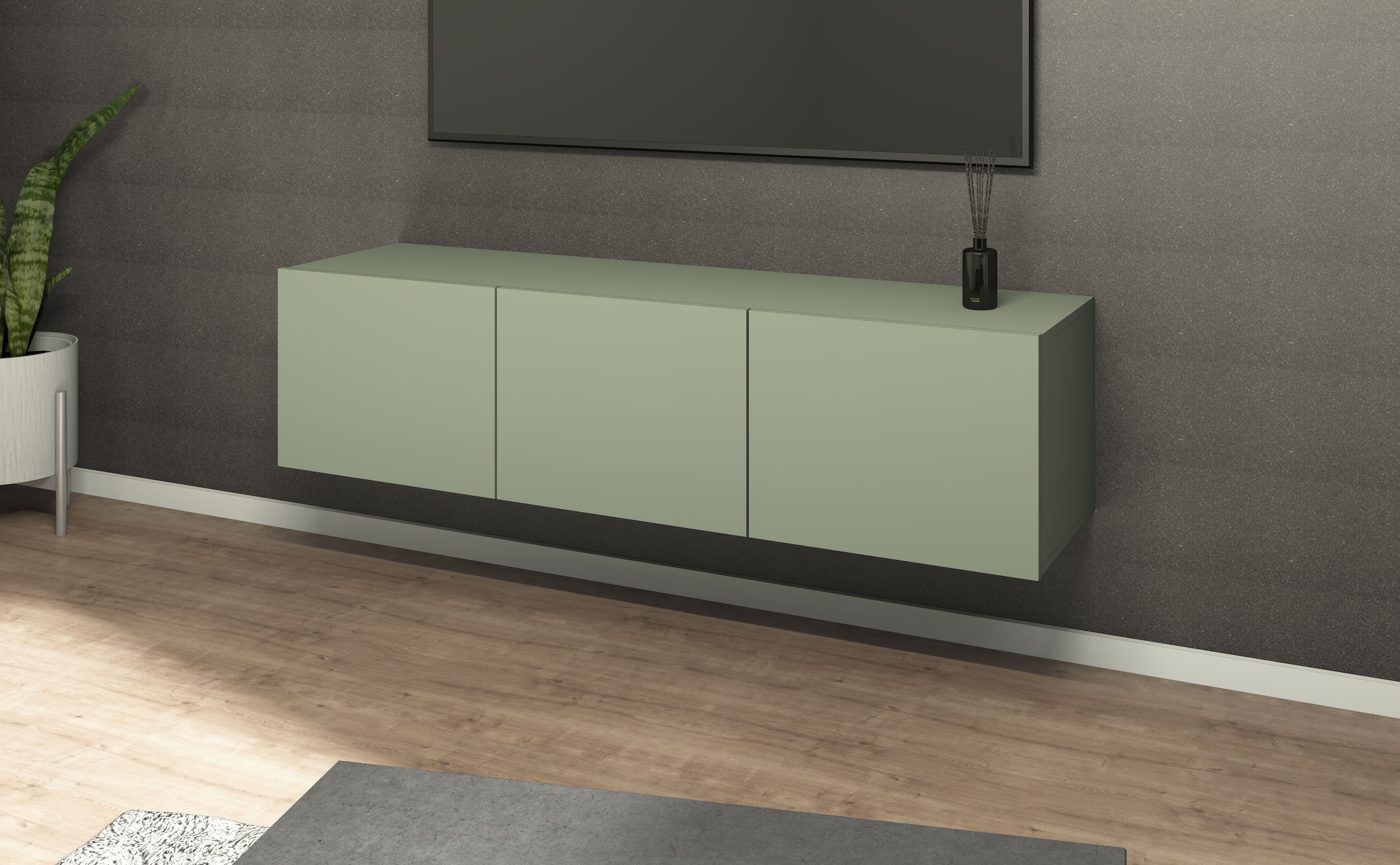 borchardt Möbel Lowboard »Sophia«, Breite 139 cm mit 3 Türen, stehend und hängend