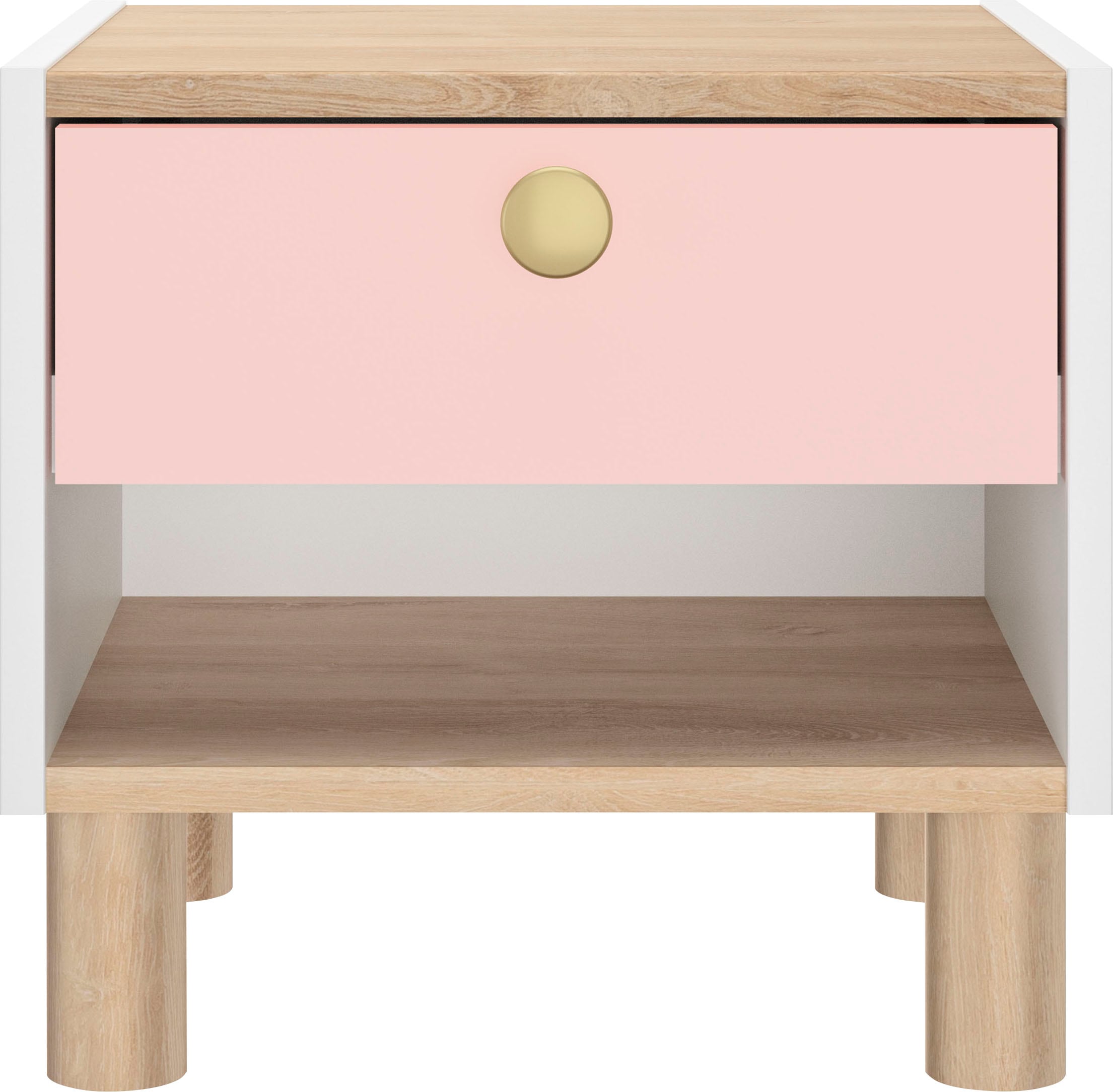 Gami Nachttisch »Romy«, (1 St.), Elegantes Design für eine sanfte und feminine Atmosphäre.