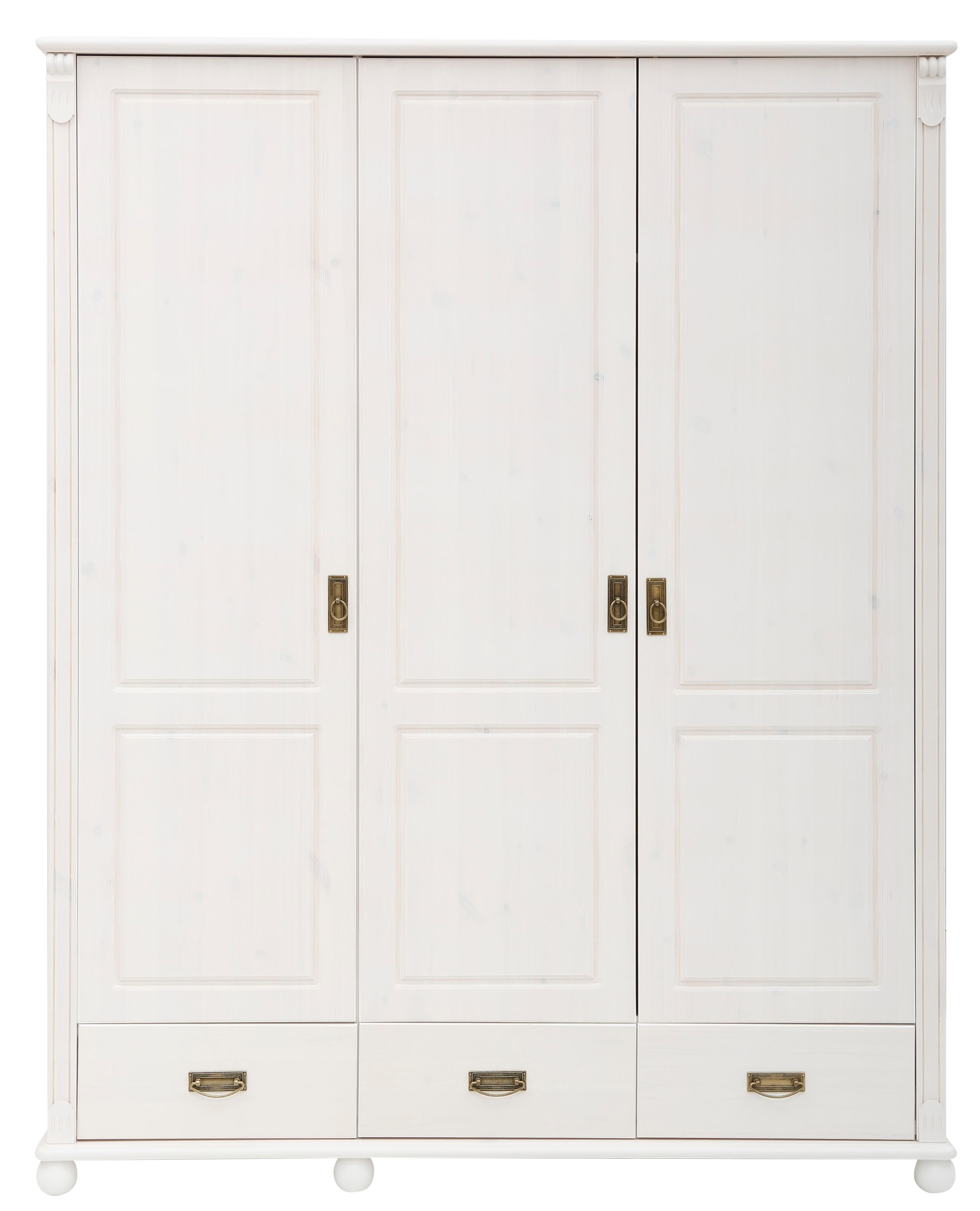 Home affaire Drehtürenschrank »"Aimo", 3 türig, Landhausstil, Kassetten«, ( günstig online kaufen