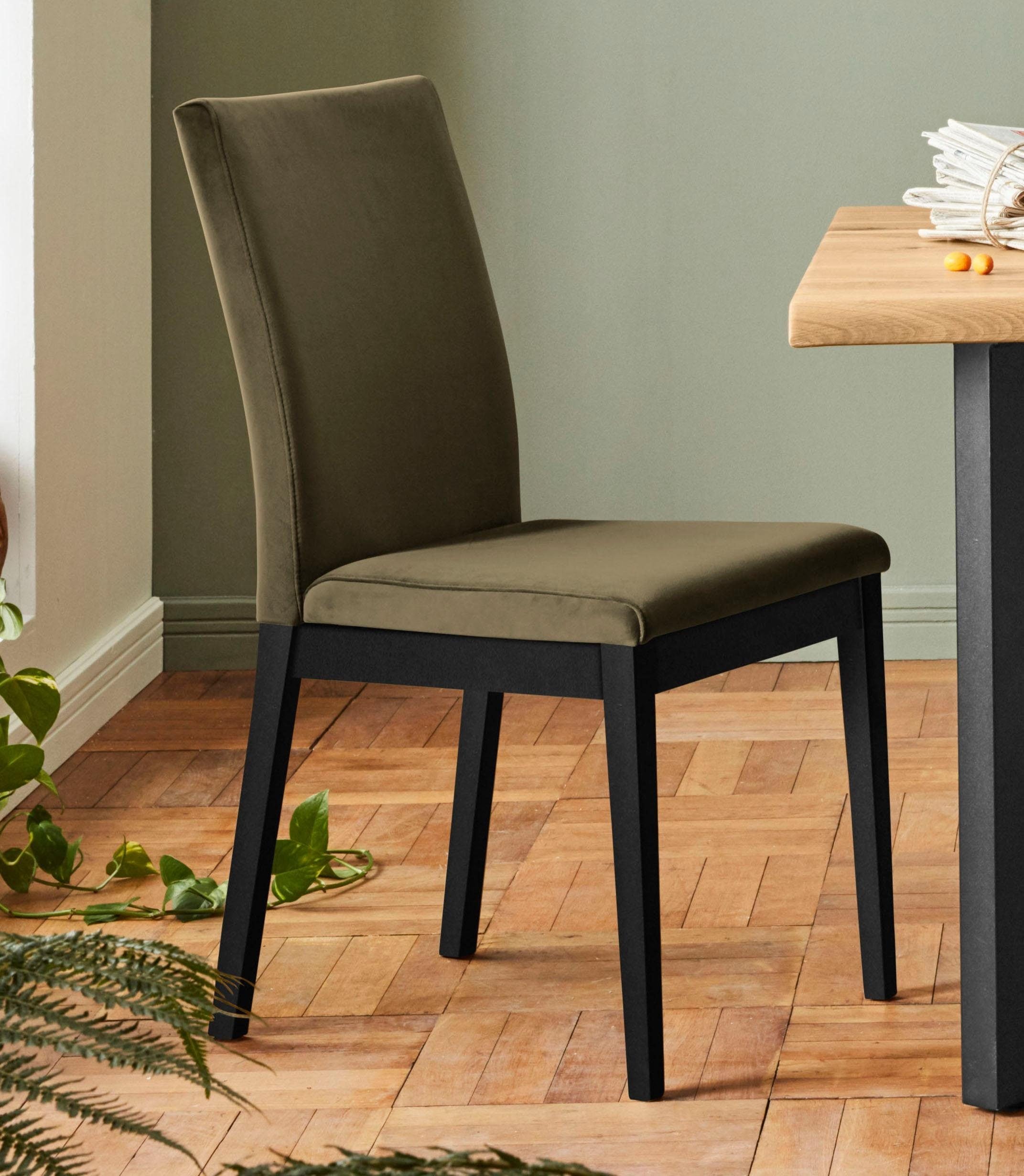 Home affaire Stuhl »Dendres«, (Set), 2 St., Luxus-Microfaser