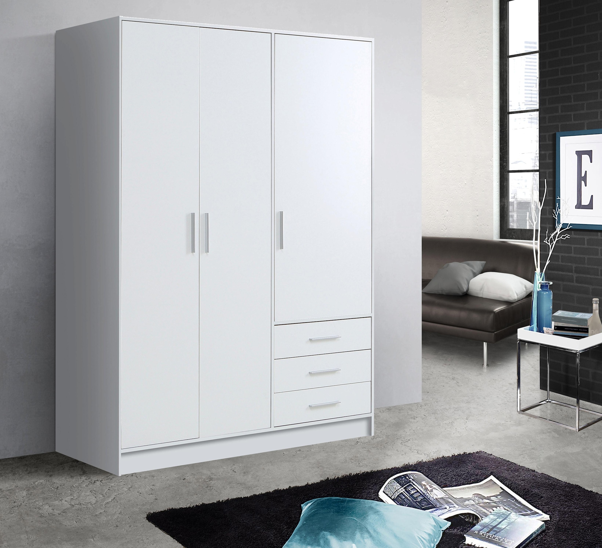 bestellen Siebdruck Go Fresh Drehtürenschrank mit Glas To im online Wabenoptik »Alicante«,