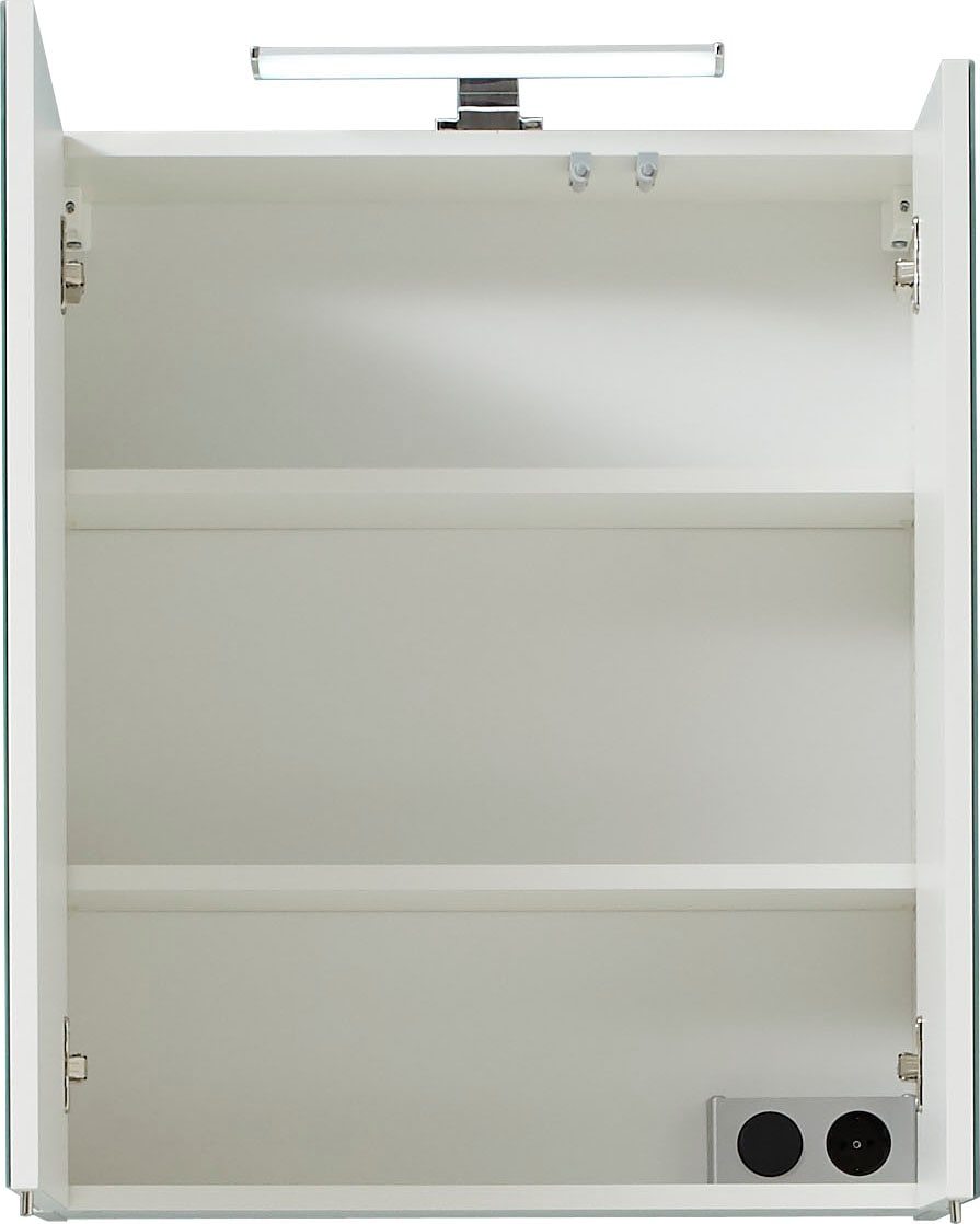 Beleuchtung, Schalter-/Steckdosenbox LED- Breite cm, Spiegelschrank PELIPAL 60 »Quickset 936«, 2-türig, online bestellen