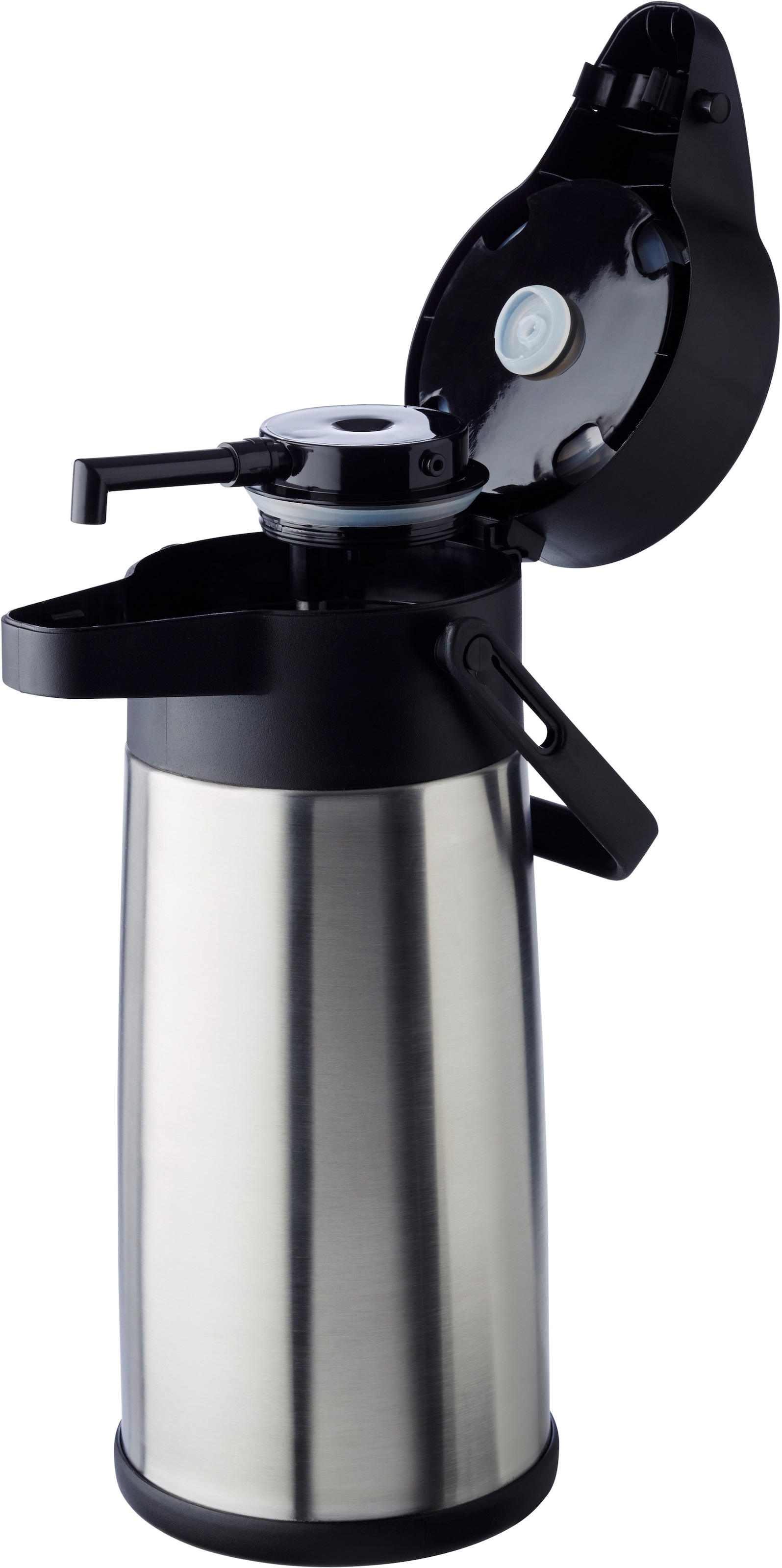 APS Pump-Isolierkanne »Budget«, 2,2 l, Dreh-Pumpknopf, für bis zu 17 Tassen Kaffee, doppelwandige Isolierung