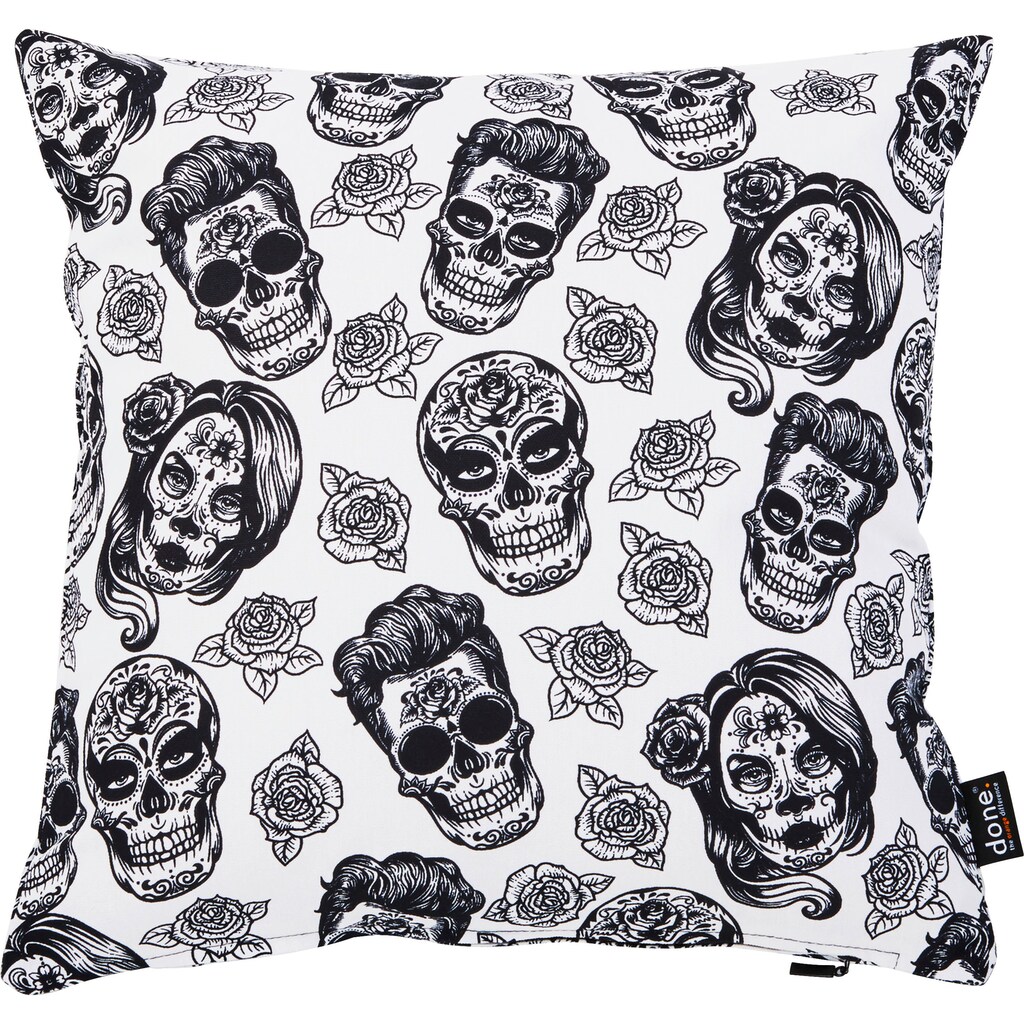 done.® Dekokissen »Panama Print Skulls«