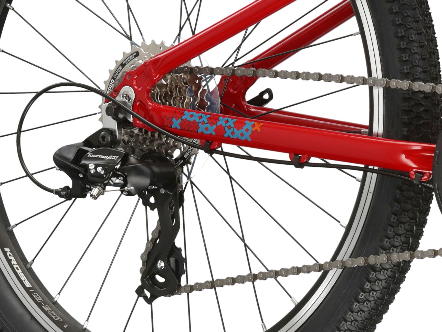 Kross Kinderfahrrad »Kinder-MTB Level Jr 1.0«, 8 Gang, Shimano, TOURNEY TX800 Schaltwerk, Kettenschaltung