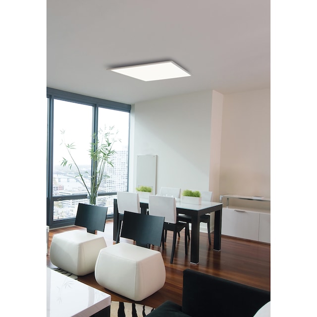 EGLO LED Panel »SALOBRENA-C«, 1 flammig-flammig, Deckenlampe 30cm, Weiß, LED  Deckenleuchte, Fernbedienung, RGB, dimmbar auf Raten bestellen