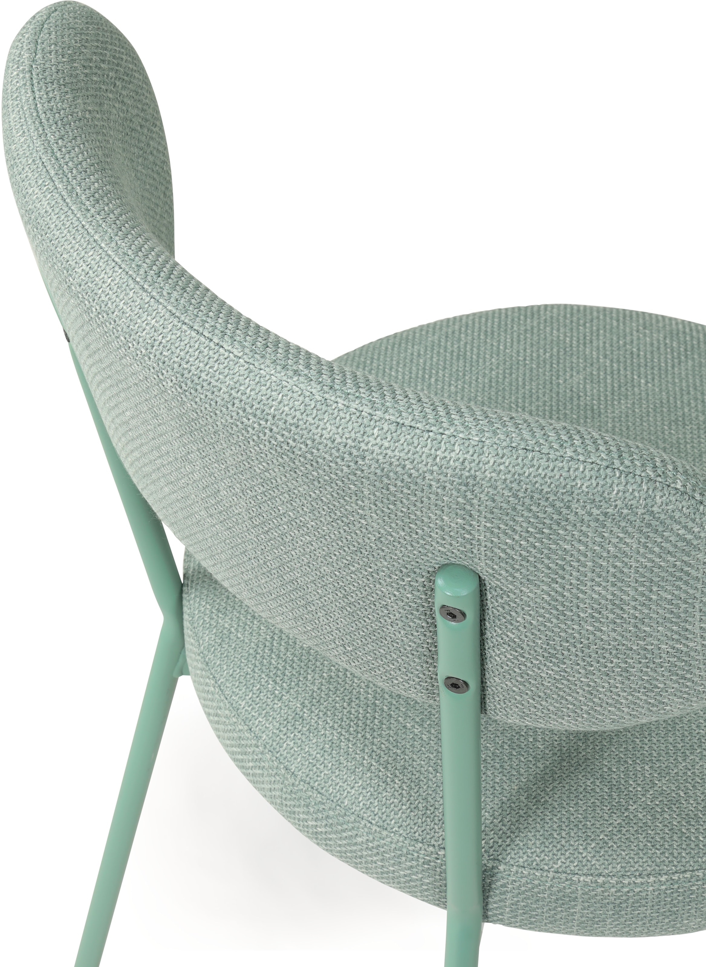 TOM TAILOR HOME 4-Fußstuhl »SOFT PAD CHAIR«, (Set), 2 St., Webstoff, Esszimmerstuhl, 4-Fußgestell, mit Rückenausschnitt