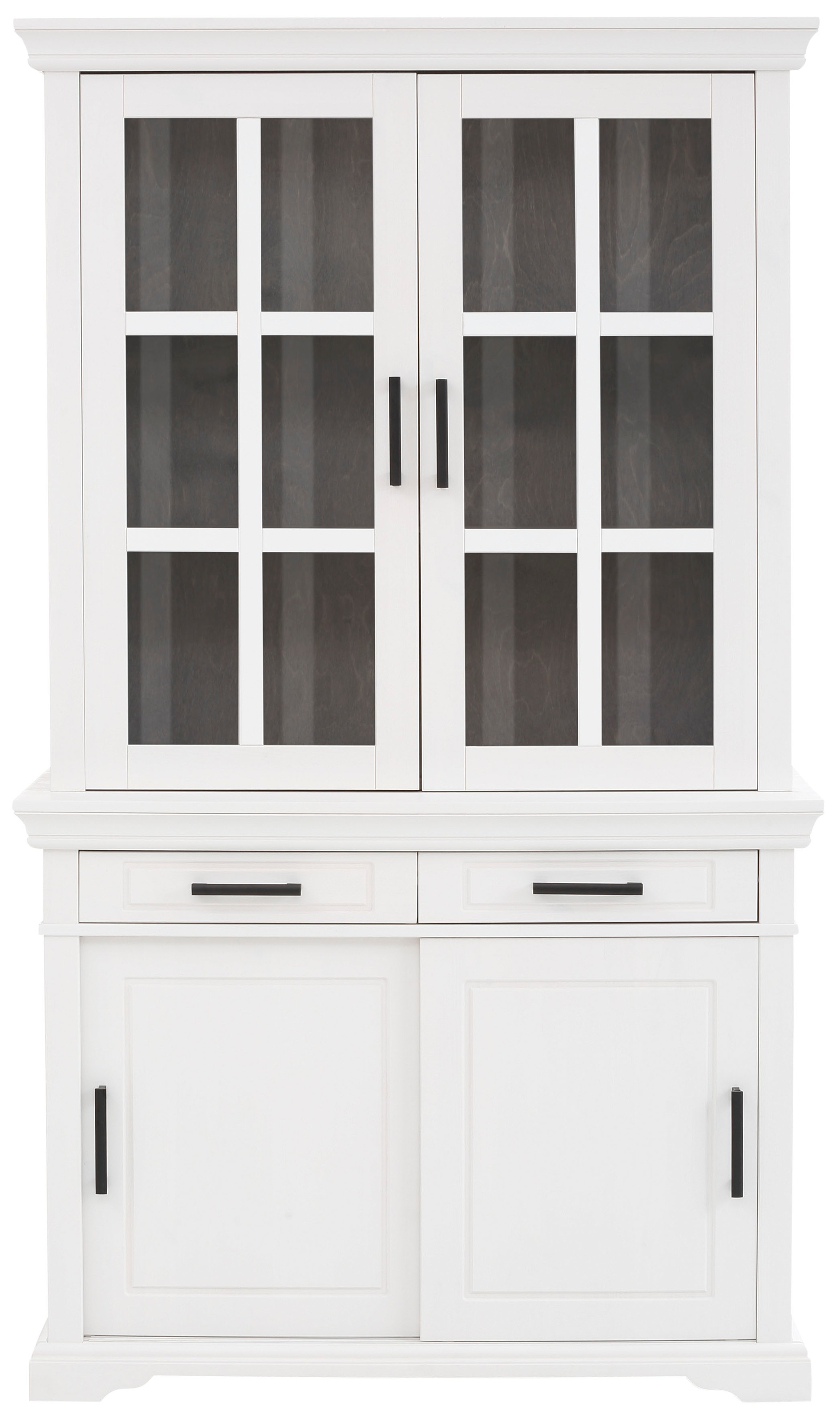 Home affaire Vitrine "Anabel", aus massiver Kiefer, Breite 110 cm, Höhe 190 günstig online kaufen
