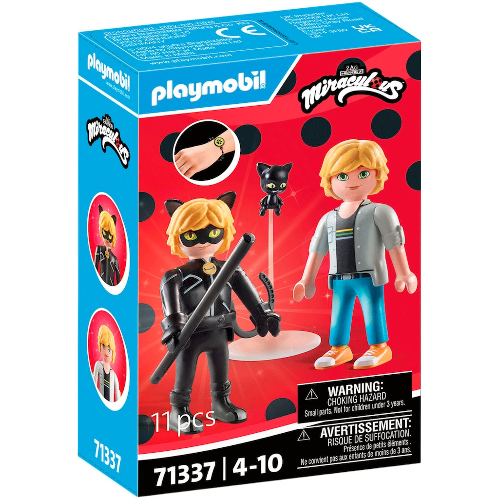 Playmobil® Konstruktions-Spielset »Miraculous: Adrien & Cat Noir (71337), Miraculous«, (11 St.), Made in Europe