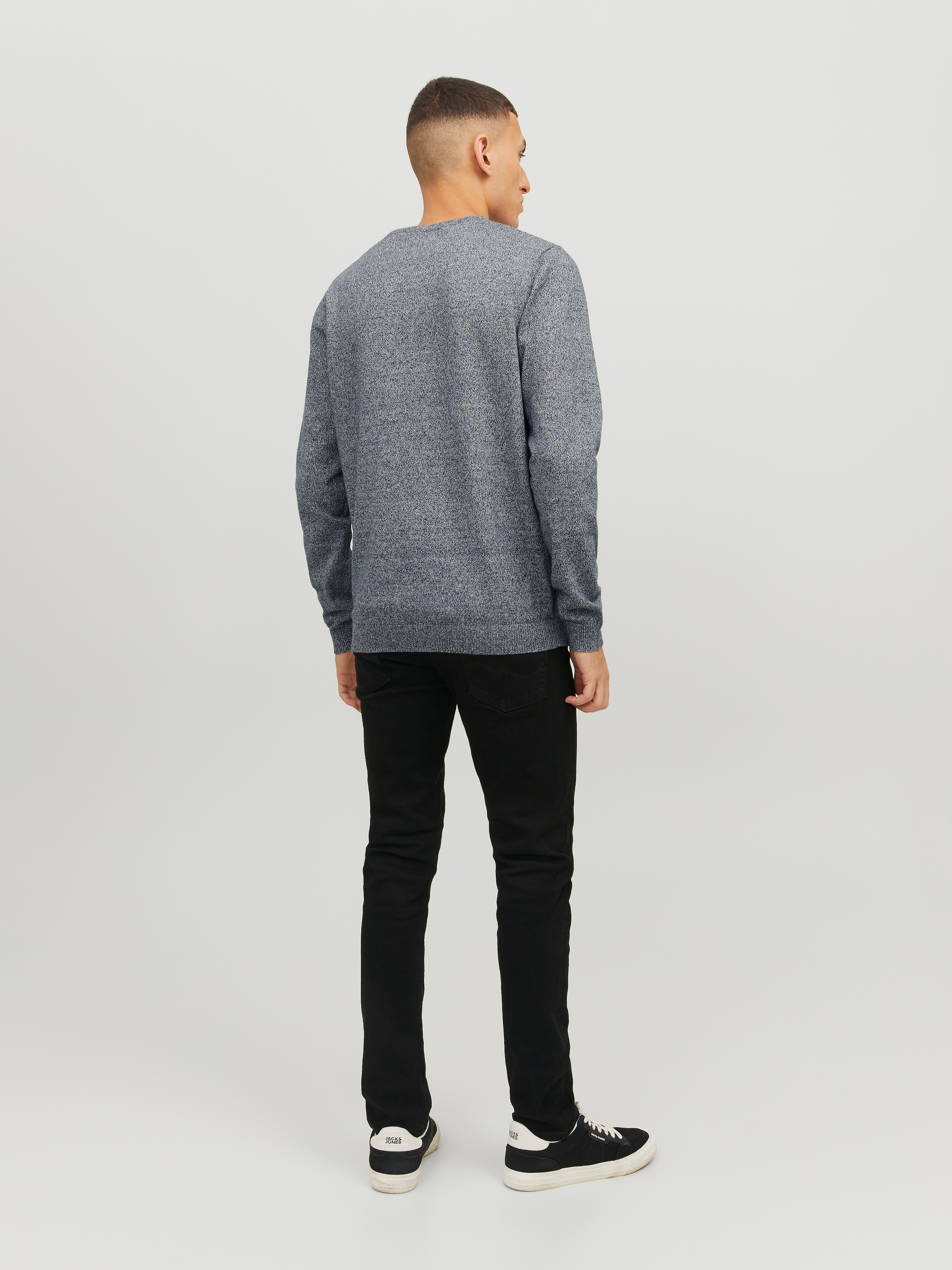 Jack & Jones Rundhalspullover »JJEBASIC mit Rundhals, ideal für Job und Freizeit« unifarben, modisch, slim fit, Baumwolle, Rundhals