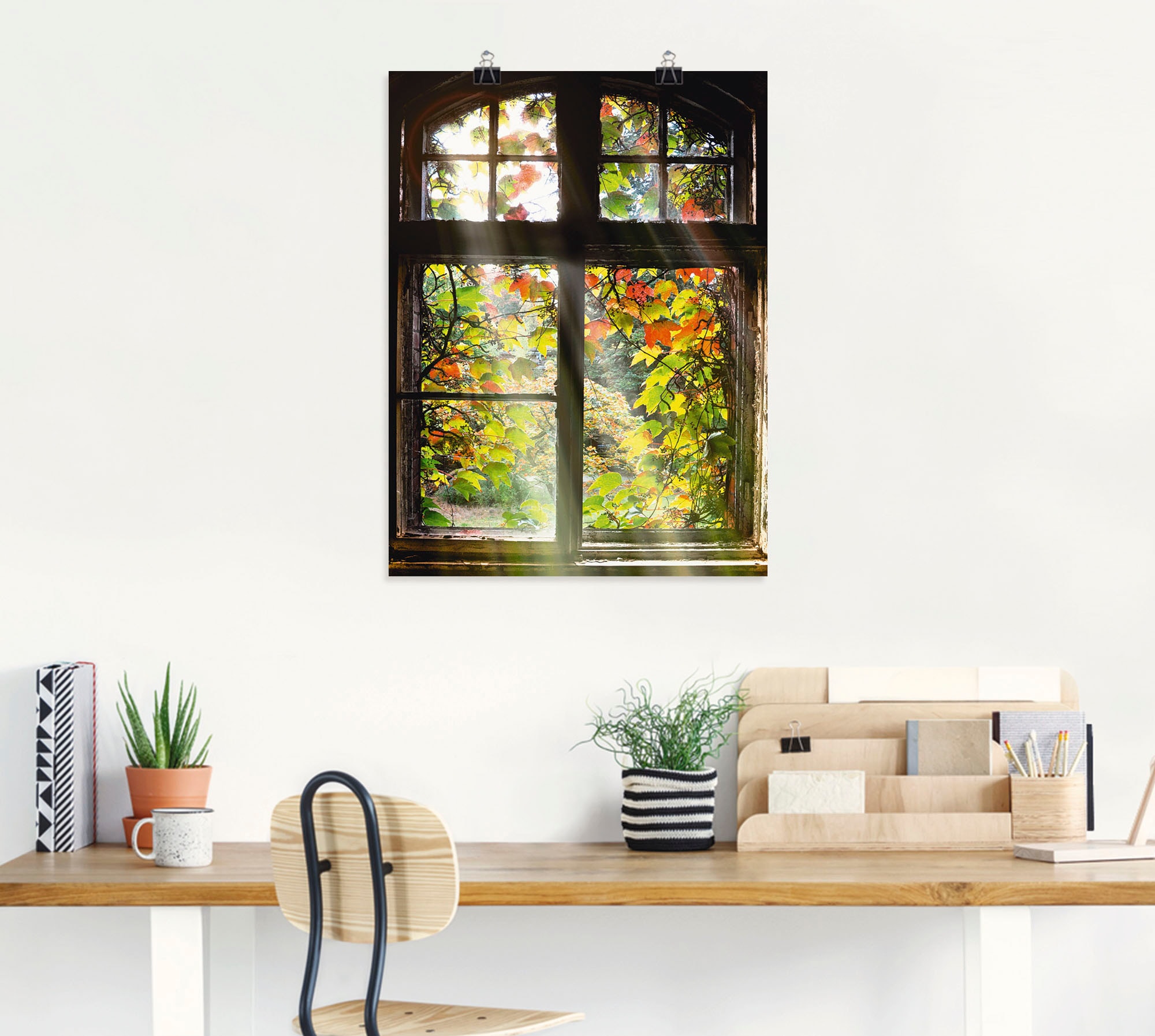 Artland Wandbild »Altbau«, Fenster & Türen, (1 St.), als Alubild, Outdoorbild, Leinwandbild, Poster, Wandaufkleber