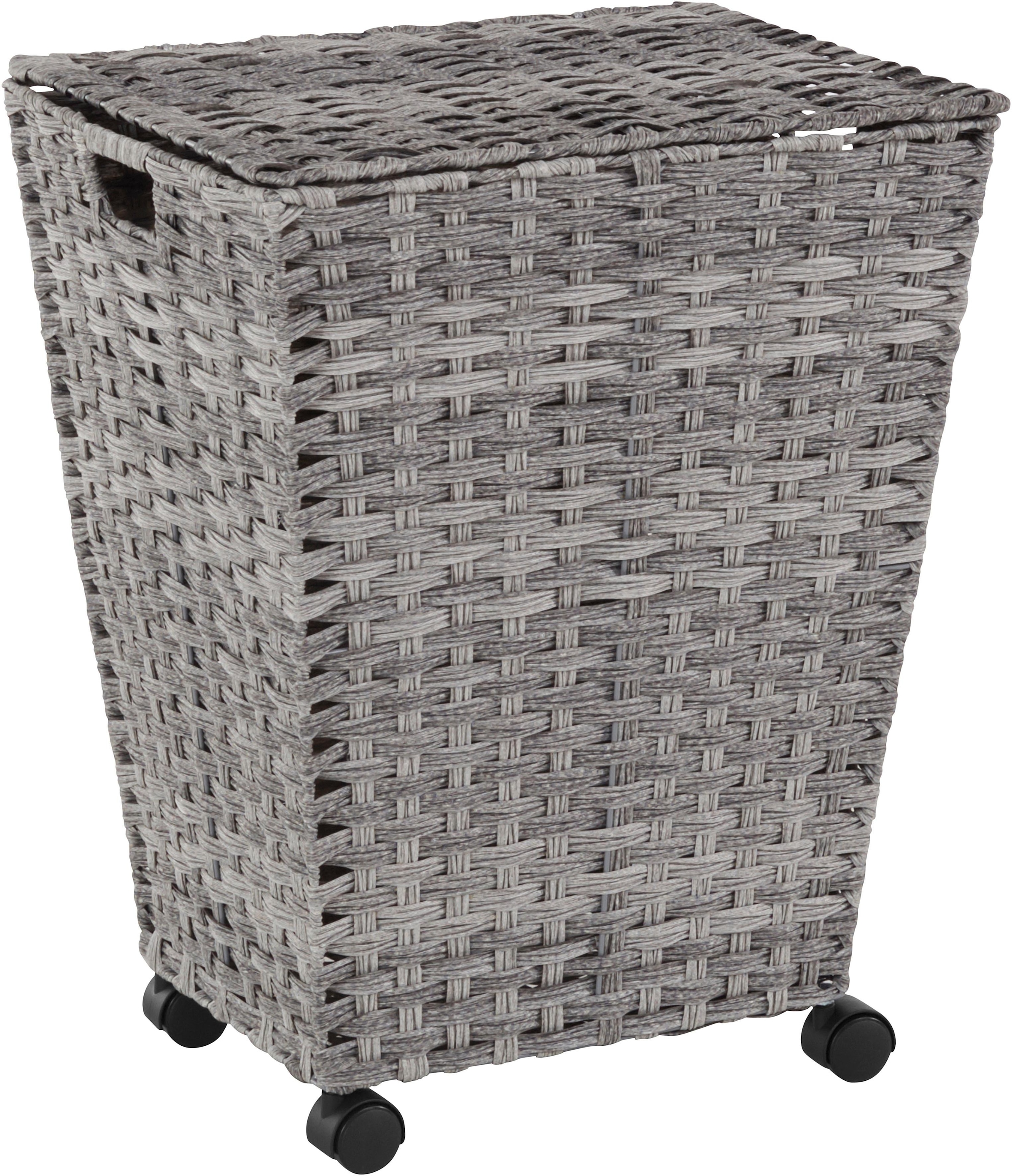 Polyrattan, mit Wäschekorb, kaufen online Rollen locker