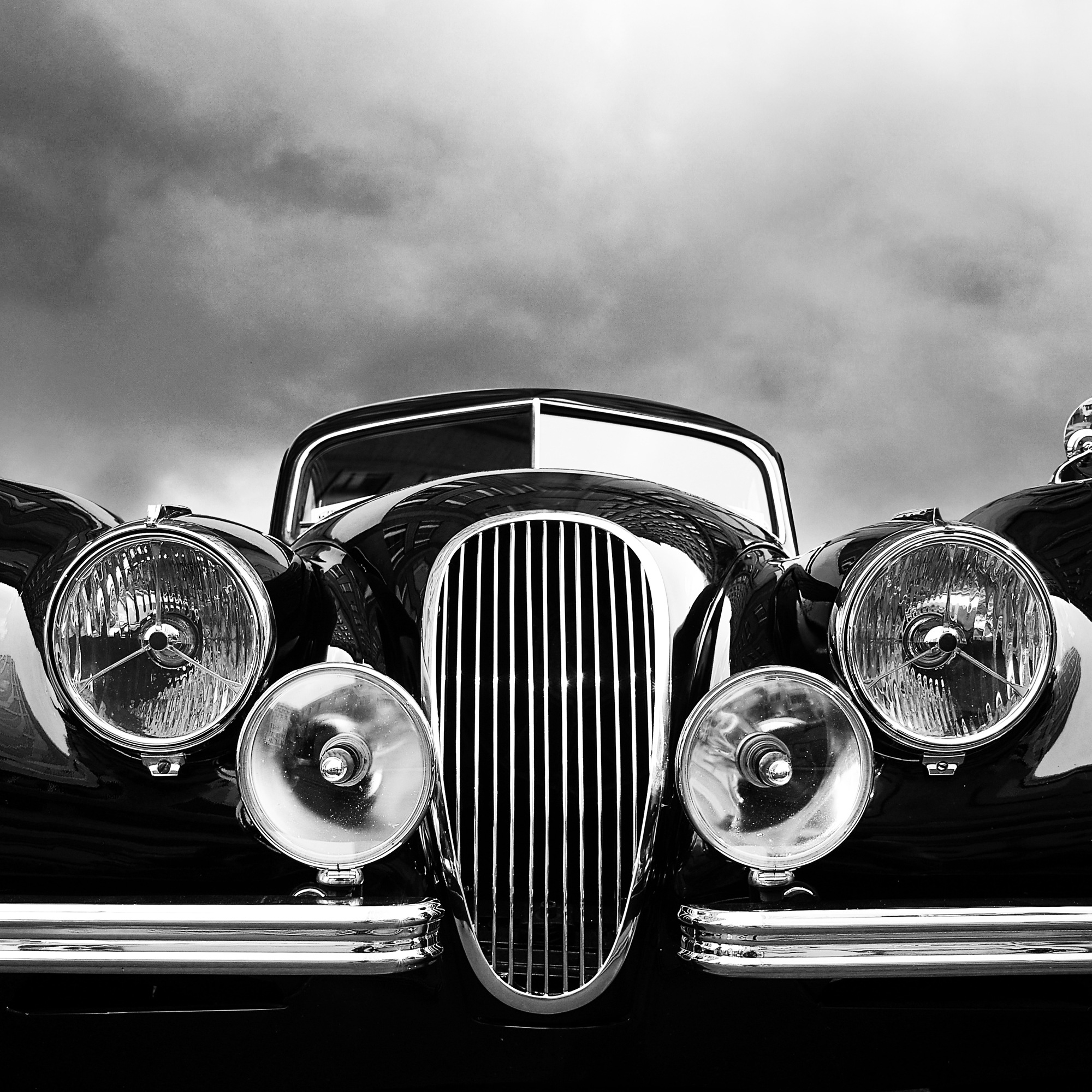 queence Leinwandbild »Sir« Auto   Autos   Schwarz-Weiß 1 Stk. tlg. mit sehr günstig online kaufen