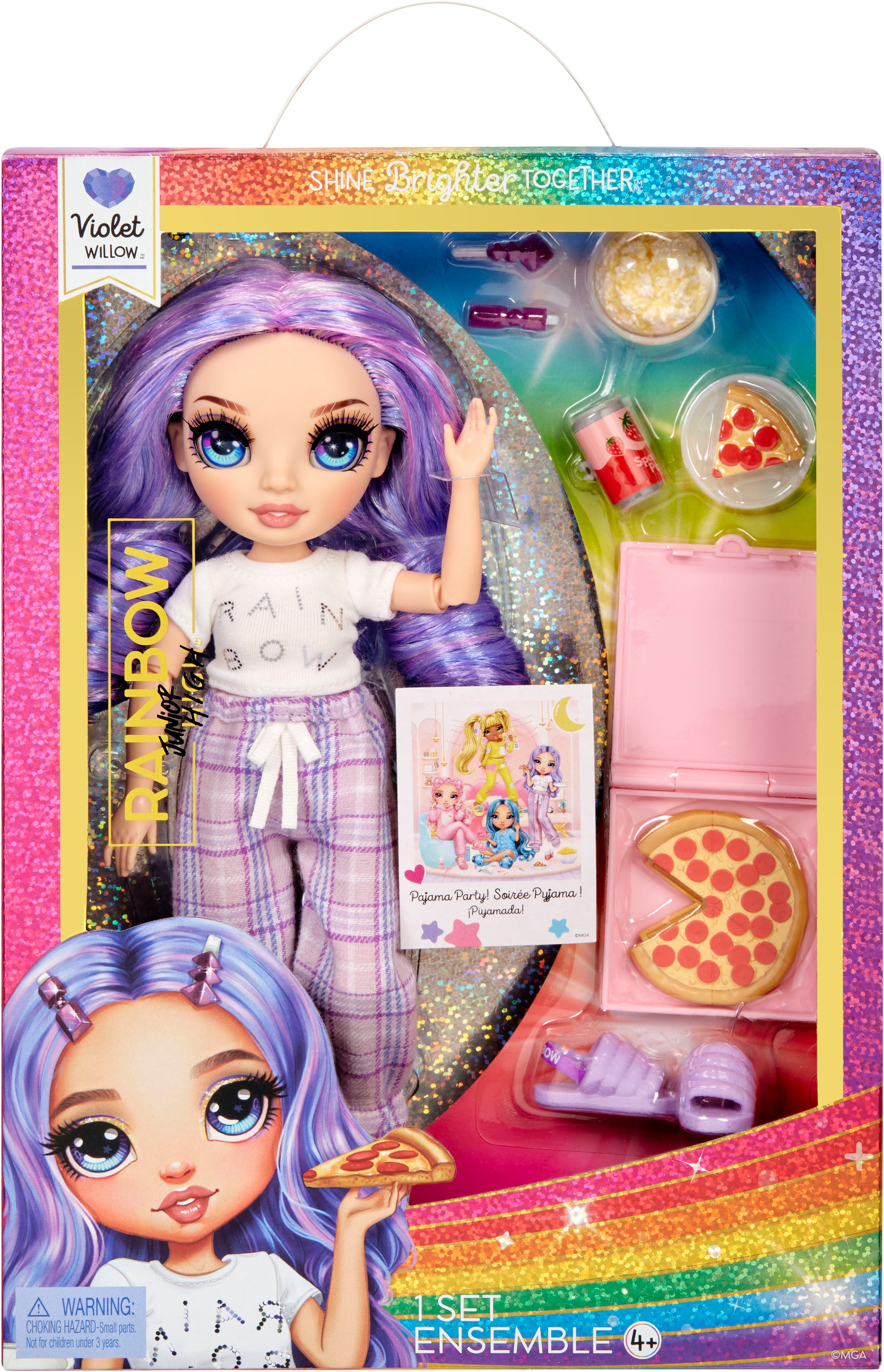 9. Bild von RAINBOW HIGH Anziehpuppe »Junior High PJ Party Fashion Doll Violet (Purple)«