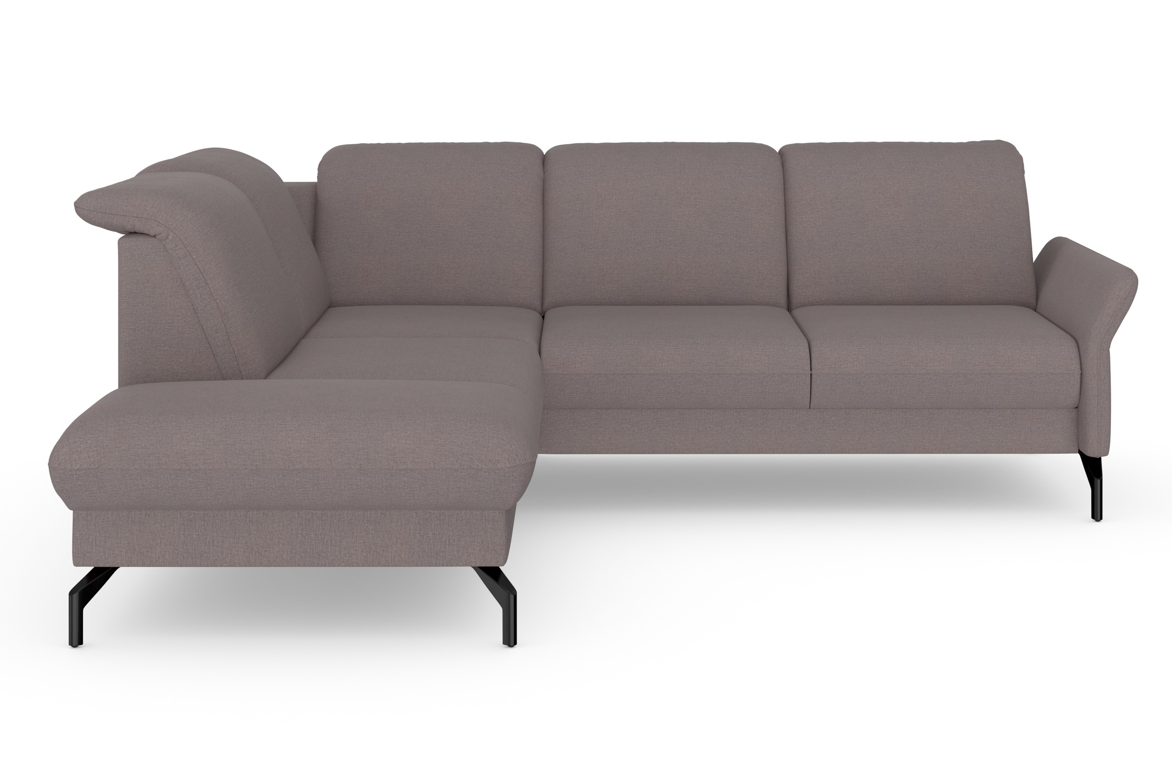sit&more Ecksofa »Fashion L-Form«, wahlweise mit Kopfteilverstellung und Vorziehsitz, motorisch
