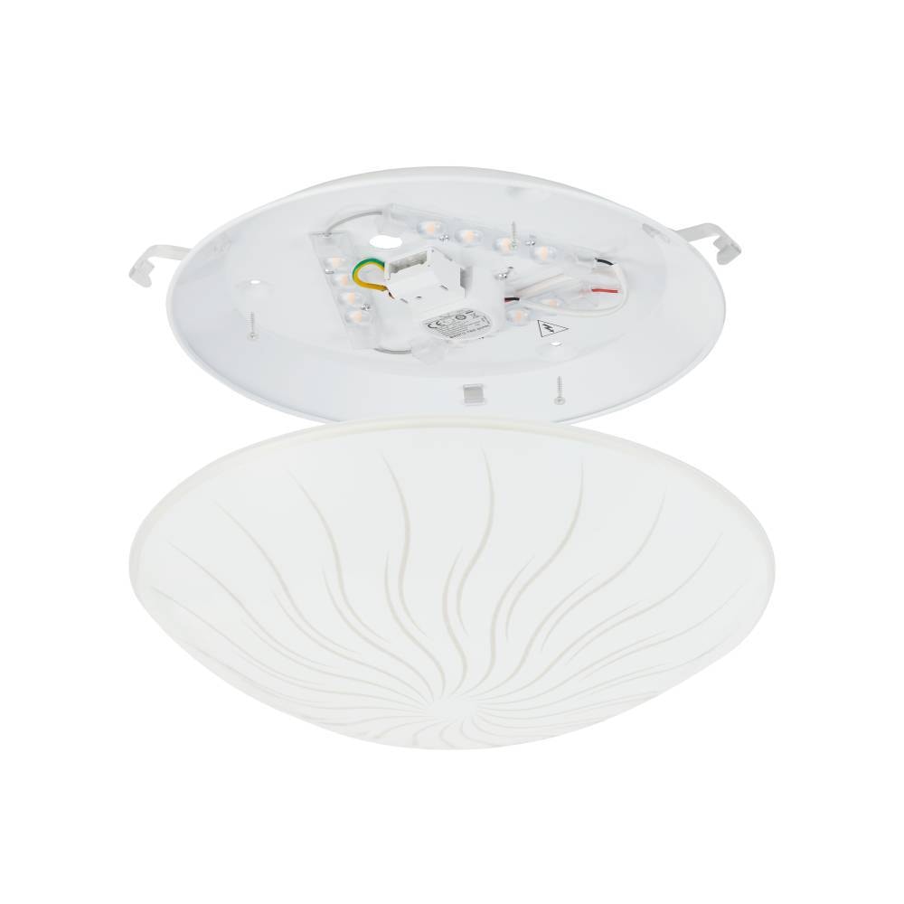 EGLO Deckenleuchte »MARGITTA 1 Deckenlampe,weiß, Granille-Kristalle, Wohnzimmerlampe«, 1 flammig, Leuchtmittel LED-Board | LED fest integriert, Wohnzimmer, Schlafzimmer, Flurlampe, modern, klassisch, 31,5x9,5cm