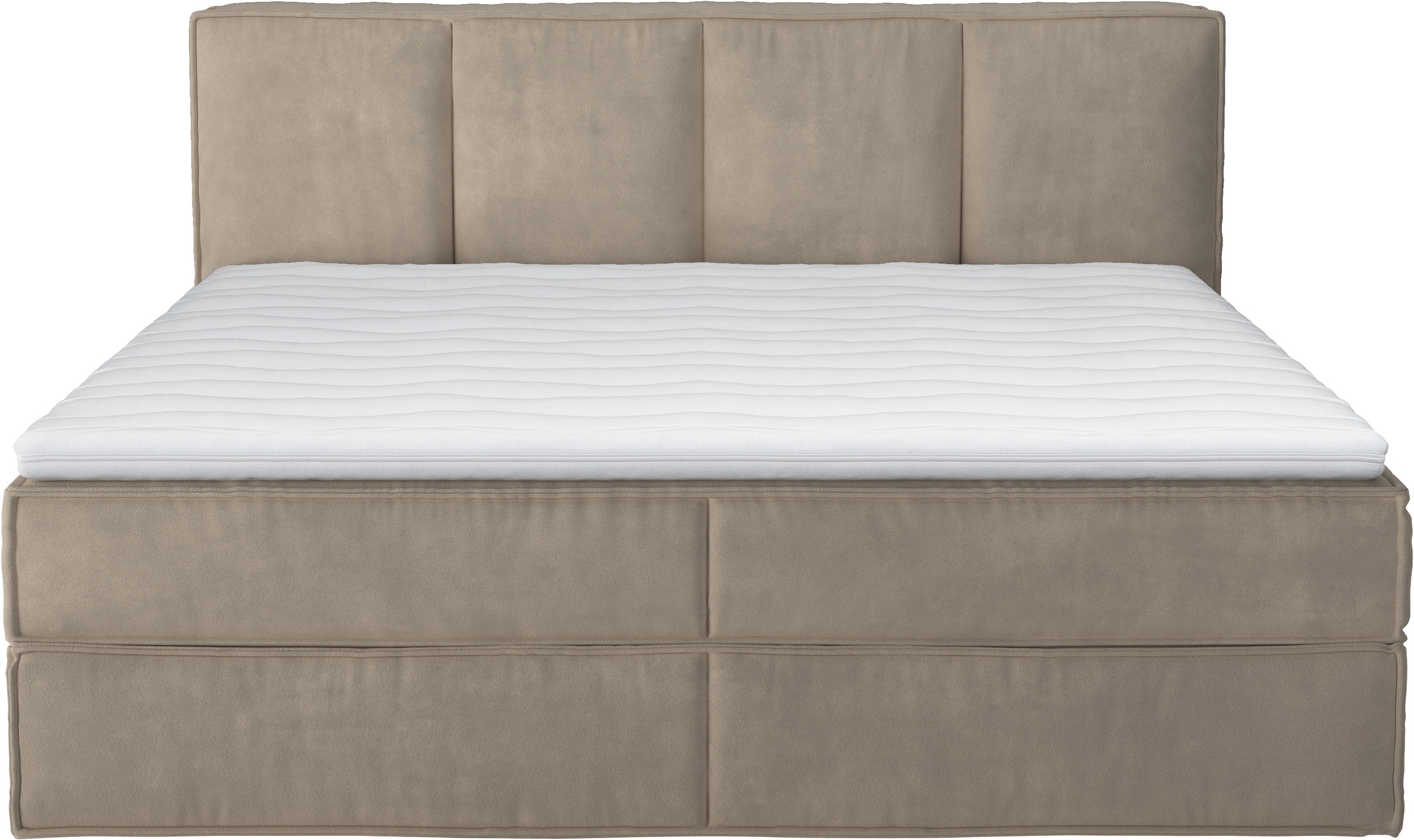 Home affaire Boxspringbett »Sacy«, Boxbett inkl. Topper, 2 Matratzen, Härtegrade H2, H3 und H4 wählbar