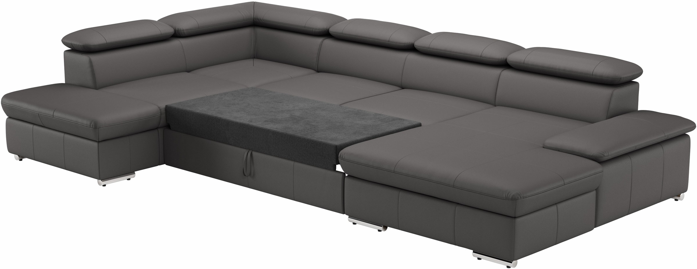 sit&more Wohnlandschaft »Valantine U-Form«, inkl. Kopf- und Armteilverstellung, wahlweise mit Bettfunktion