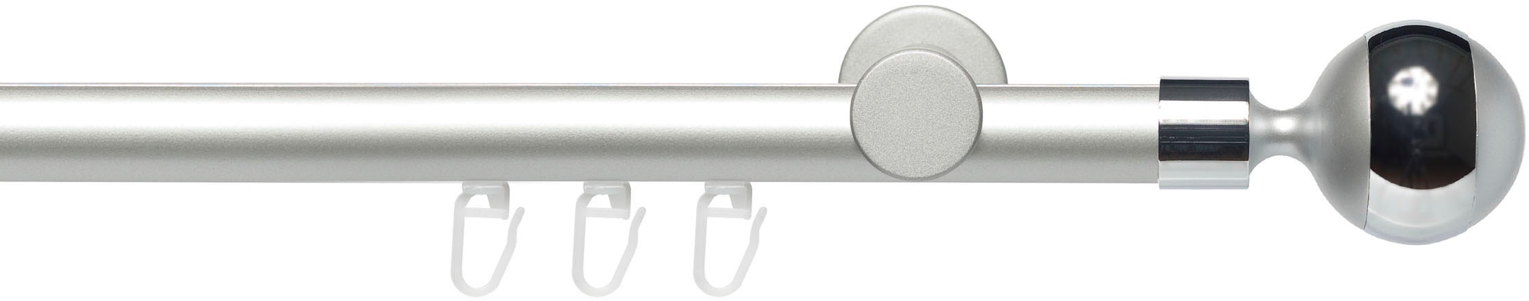 Liedeco Gardinenstange »Innenlaufgarnitur 20 mm Power Kugel mit Ring« Ø 20 günstig online kaufen
