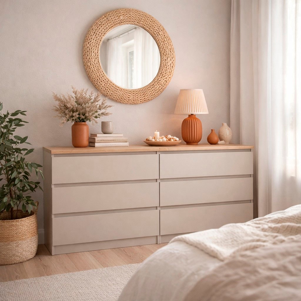 INOSIGN Kommode »Naia, Aufbewahrung, 6 Schubladen, grifflose Front, viel Stauraum« Modern, skandinavisches Design, in mehrere Farben, Metallgleiter