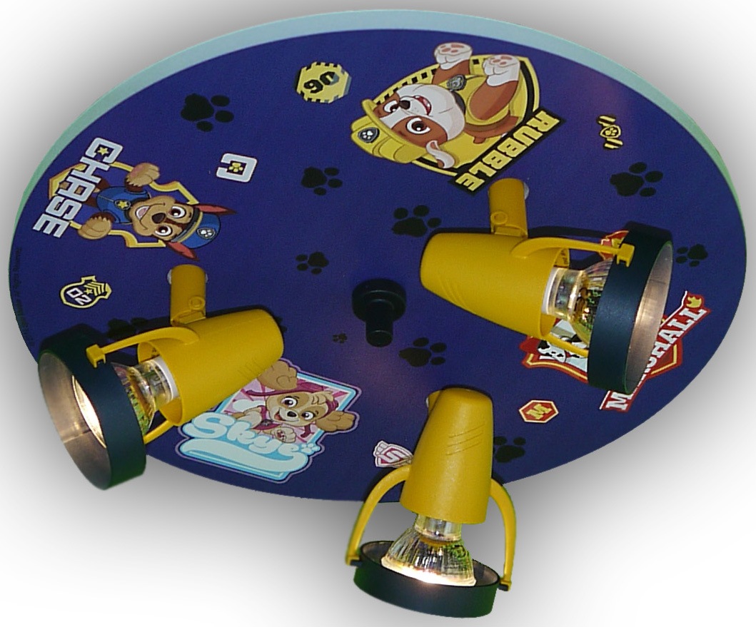 niermann Deckenleuchte »Paw Patrol«, 3 flammig, Leuchtmittel GU10 | ohne Leuchtmittel, Strahler Paw Patrol - Pawsitive Pups