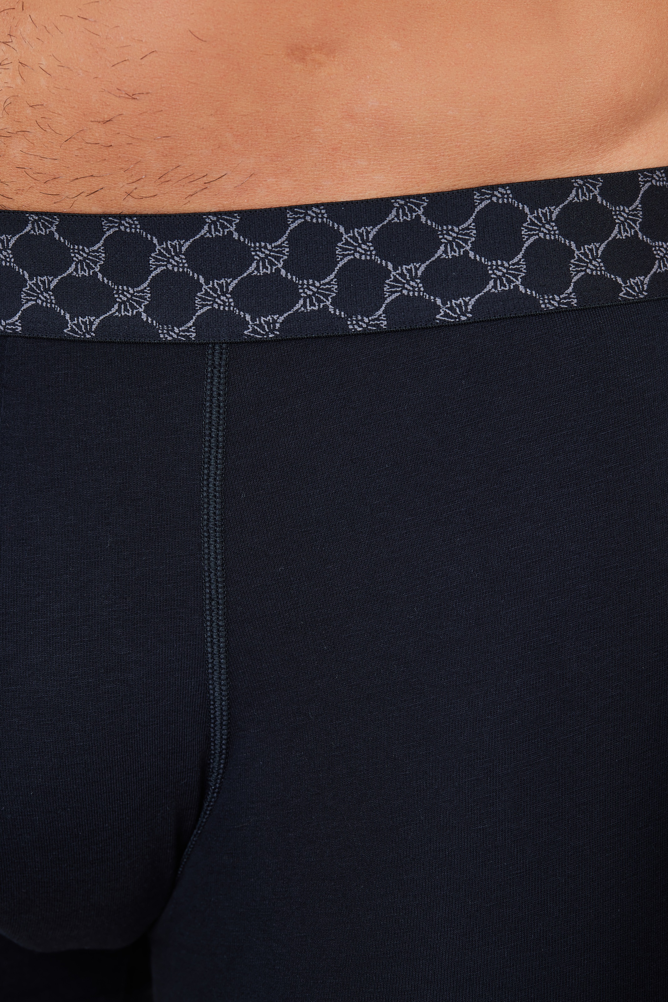 JOOP! Boxer »Everyday«, (3er Pack), Baumwoll-Mix, Cornflower-Design-Bund, elastisch, ohne Eingriff