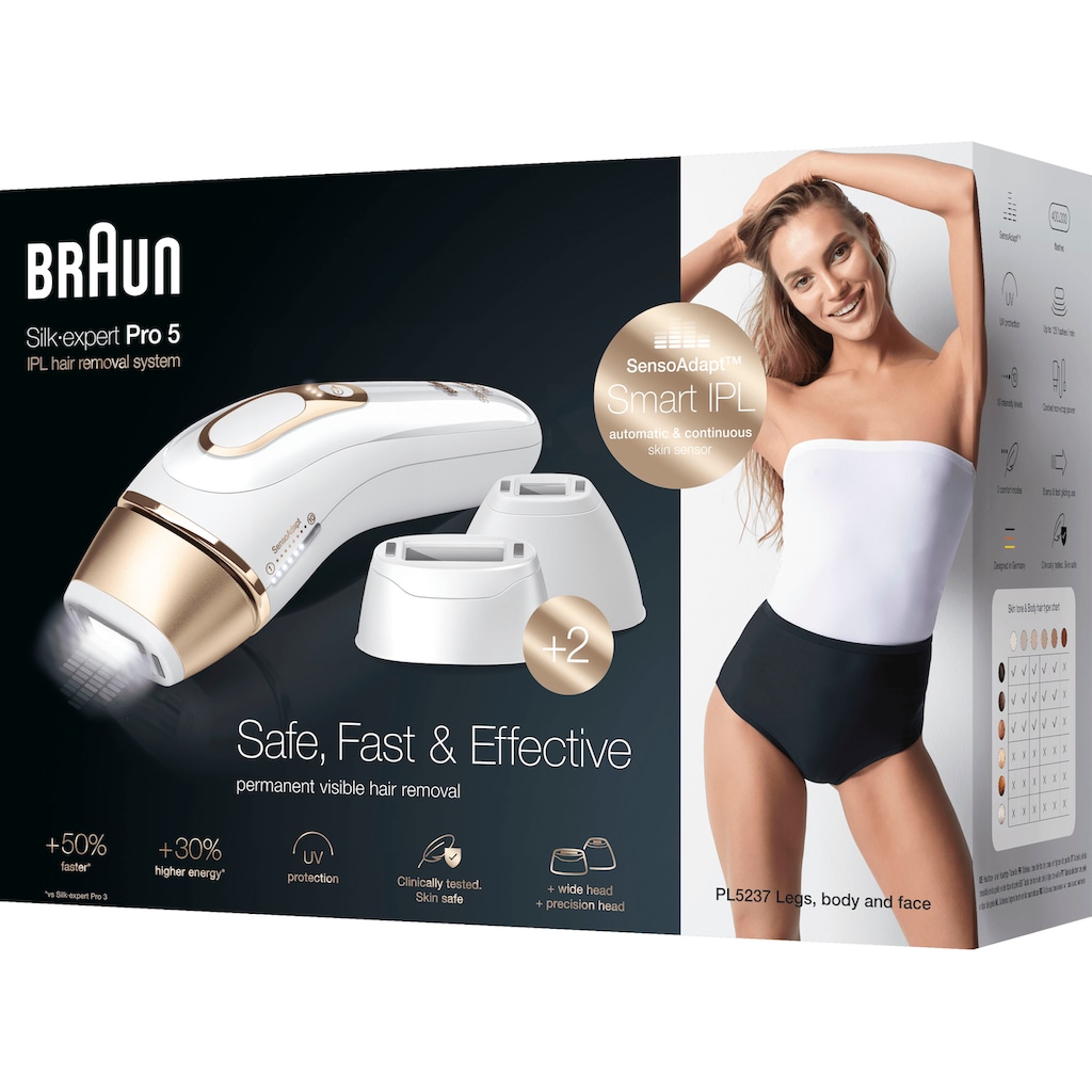 Braun IPL-Haarentferner »Silk-expert Pro IPL PL5237«, 400.000 Lichtimpulse