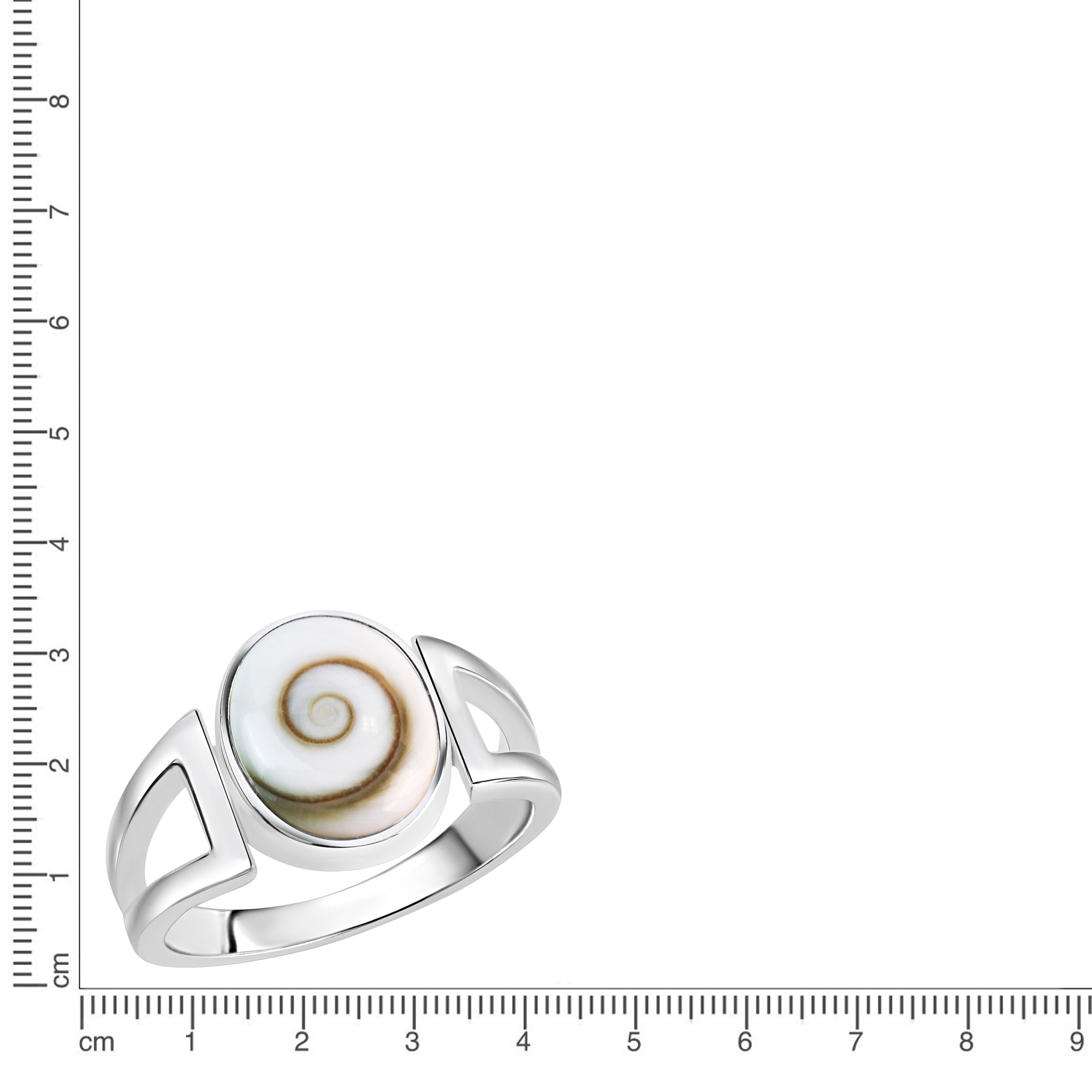 Vivance Fingerring »925/- Sterling Silber rhodiniert weiße Muschel«