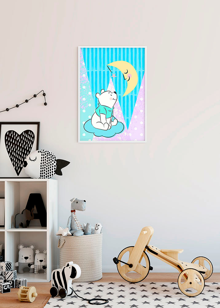 Komar Bild »Winnie the Pooh Moon«, Disney, (1 St.), Wandbild zur Dekoration im Kinderzimmer - ohne Rahmen