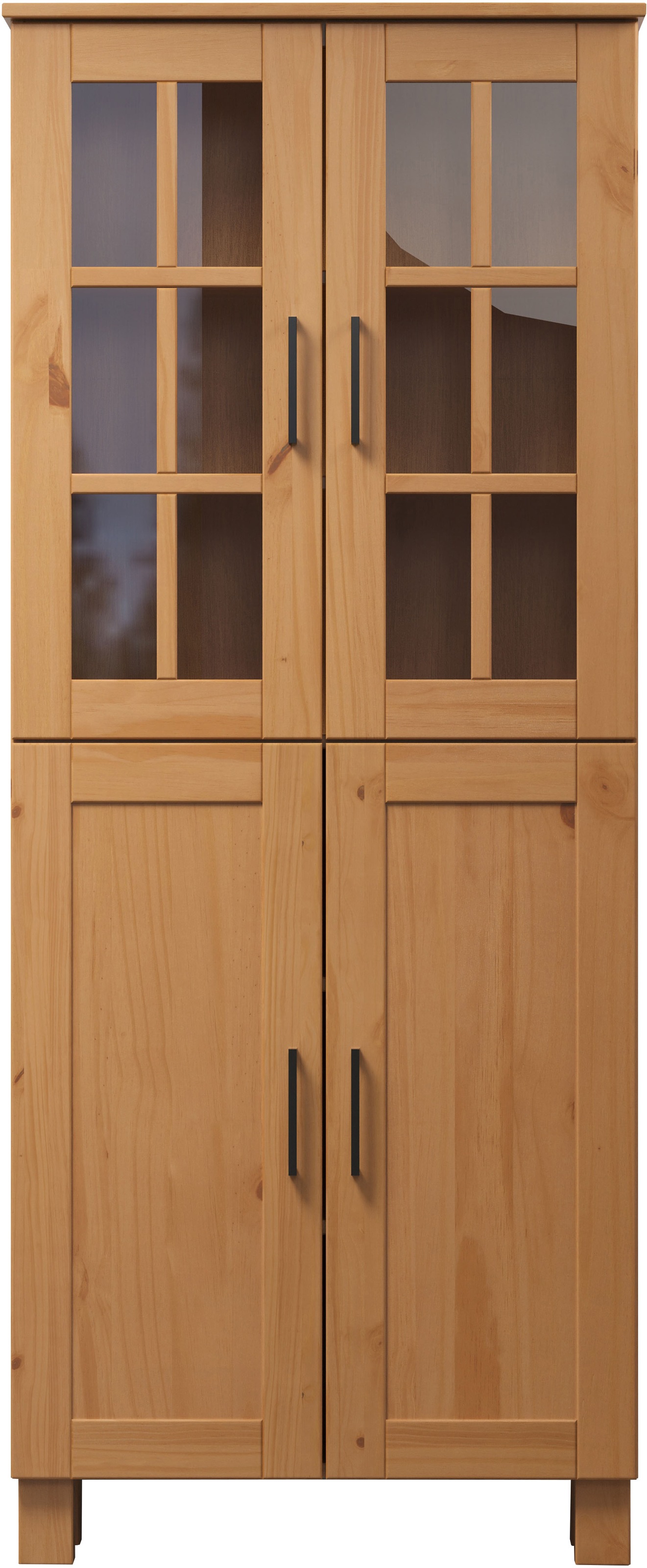welltime Hochschrank »Ulea« 1 Stk. tlg. Breiter Badschrank aus Massivholz - Maße (B/T/H) 70/30/170 cm
