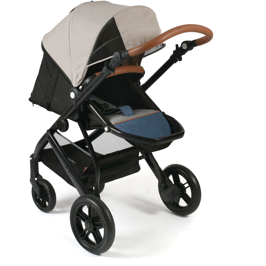 CHIC4BABY Kombi-Kinderwagen »Torre, Jeans Beige«, 15 kg