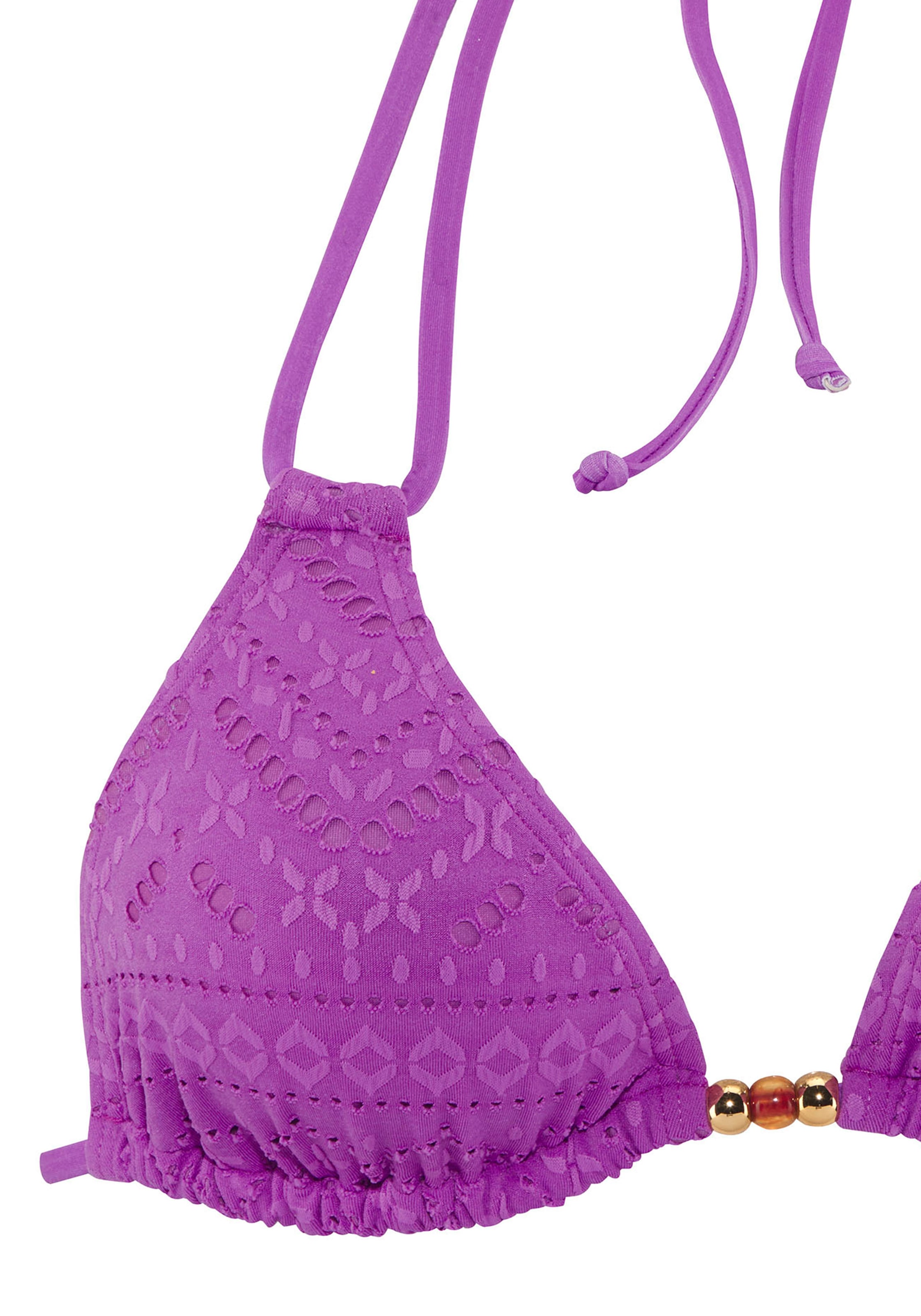 LASCANA Triangel-Bikini-Top »Omara«, mit Lochstickerei